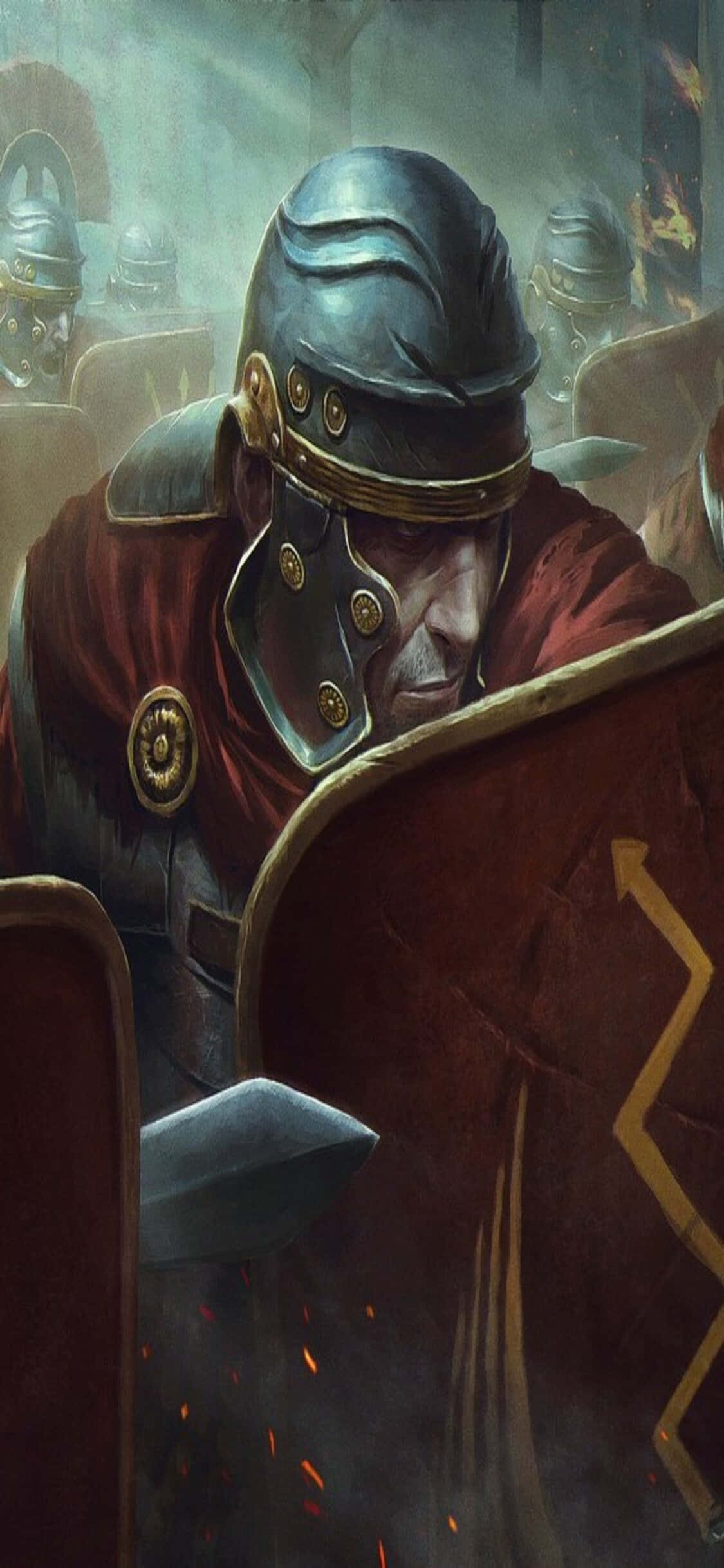 Comandează armate masive în Total War Rome 2 pe iPhone Xs Fundal
