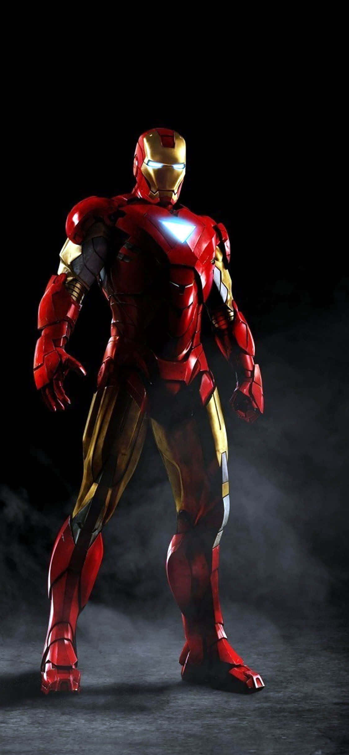 Combinația Perfectă de Stil și Funcționalitate - Iron Man iPhone X Fundal