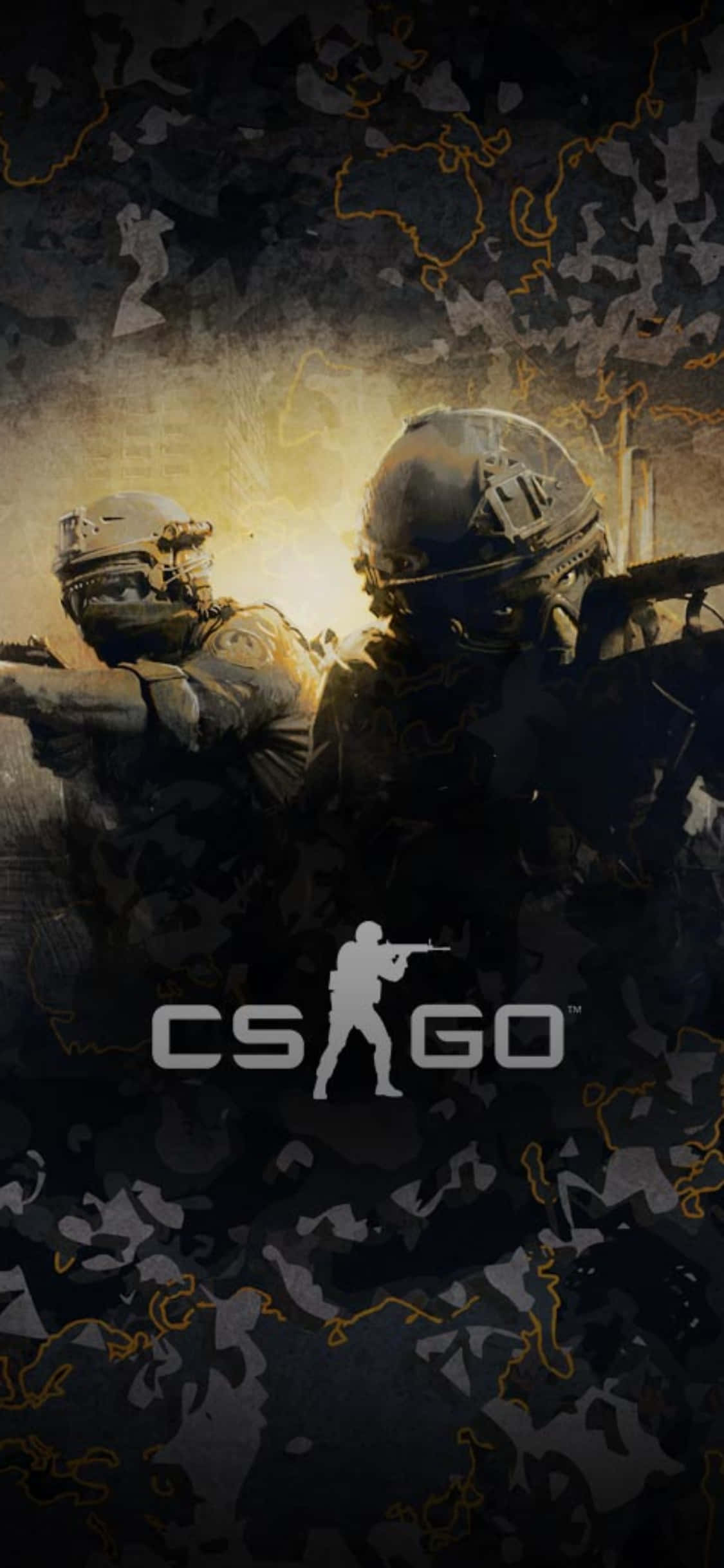Completează-ți performanța cu iPhone Xs și Counter-Strike Global Offensive Fundal