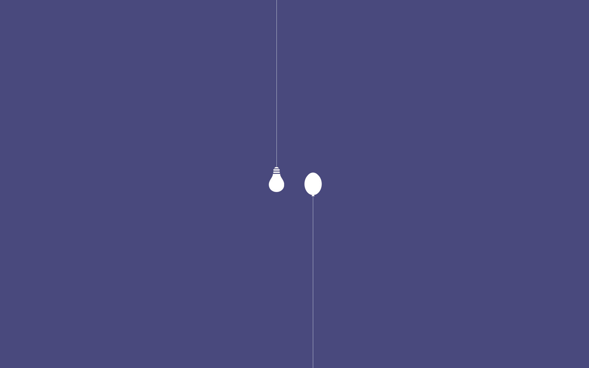 Fundal de perete minimalist cu bec și balon — Minimalist Fundal