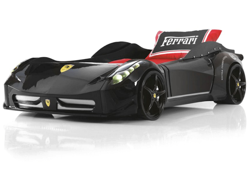 Conceptul mașinii de curse Ferrari negre Fundal
