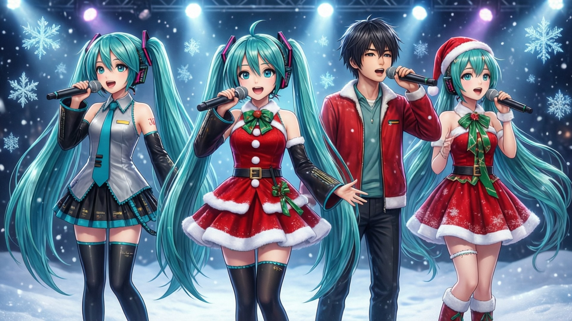 Concert de Crăciun Vocaloid Fundal