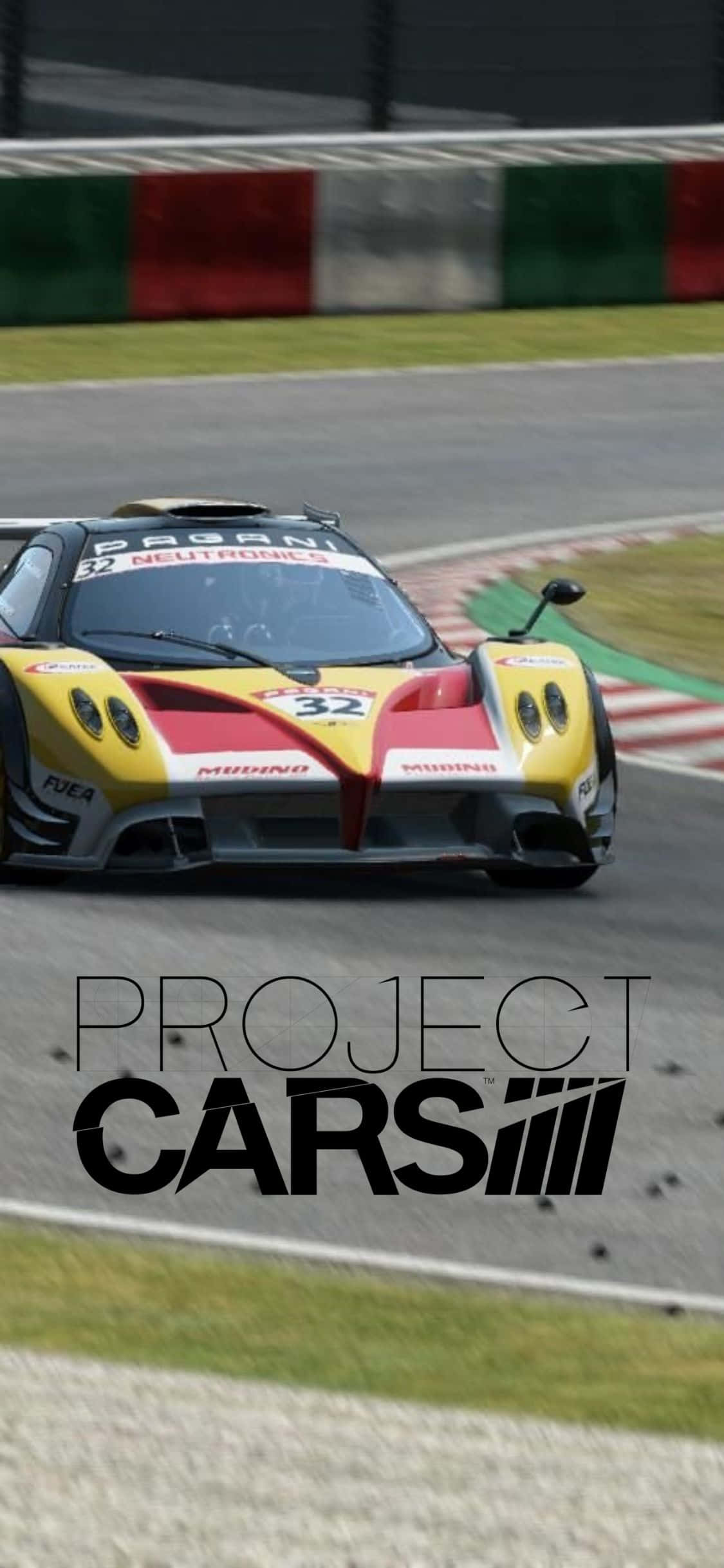 Condu spre noi înălțimi cu Project Cars pentru iPhone Xs Fundal