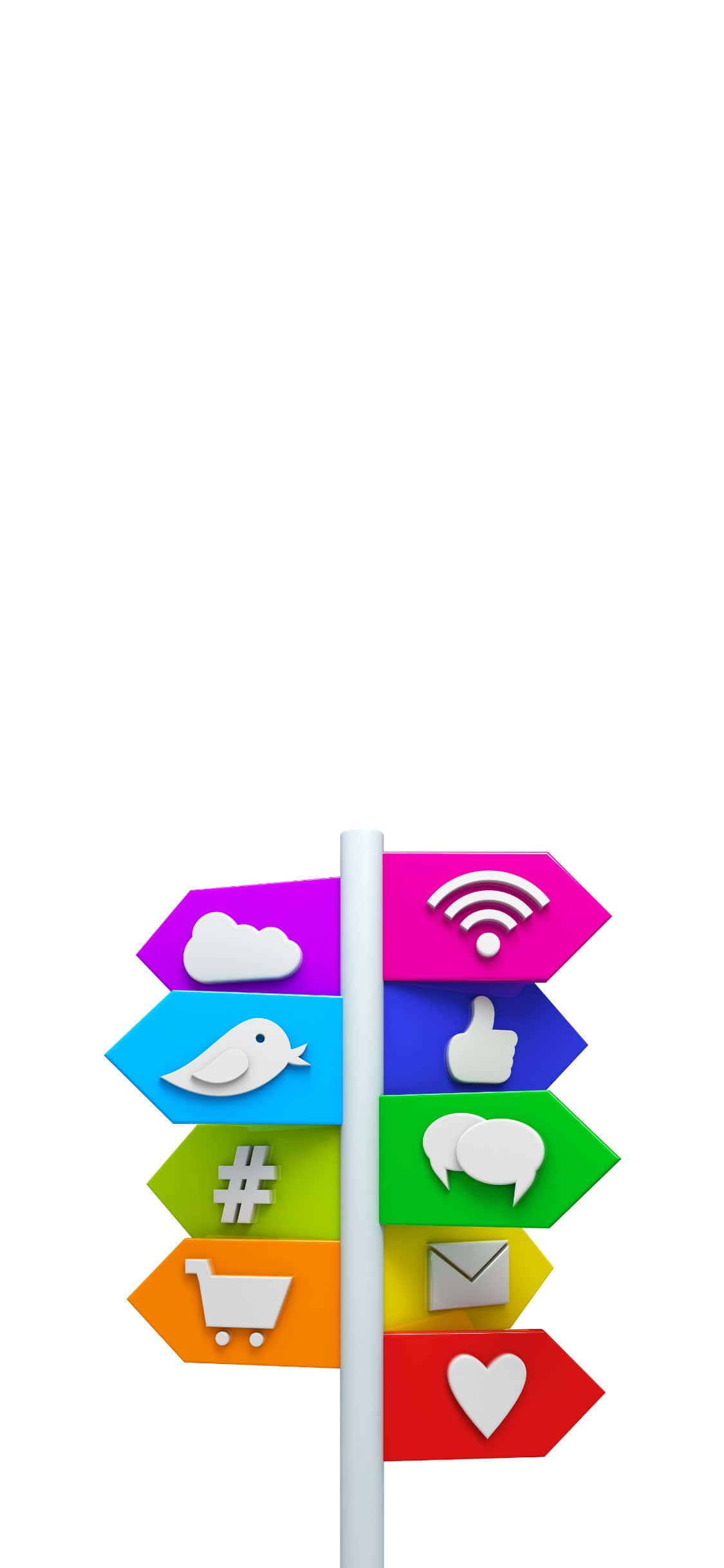 Conectivitate Unificată - Fundal Social iPhone X Fundal