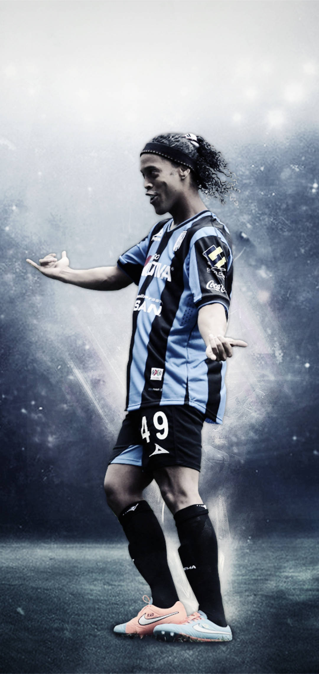 Confident Player Ronaldinho Fundal