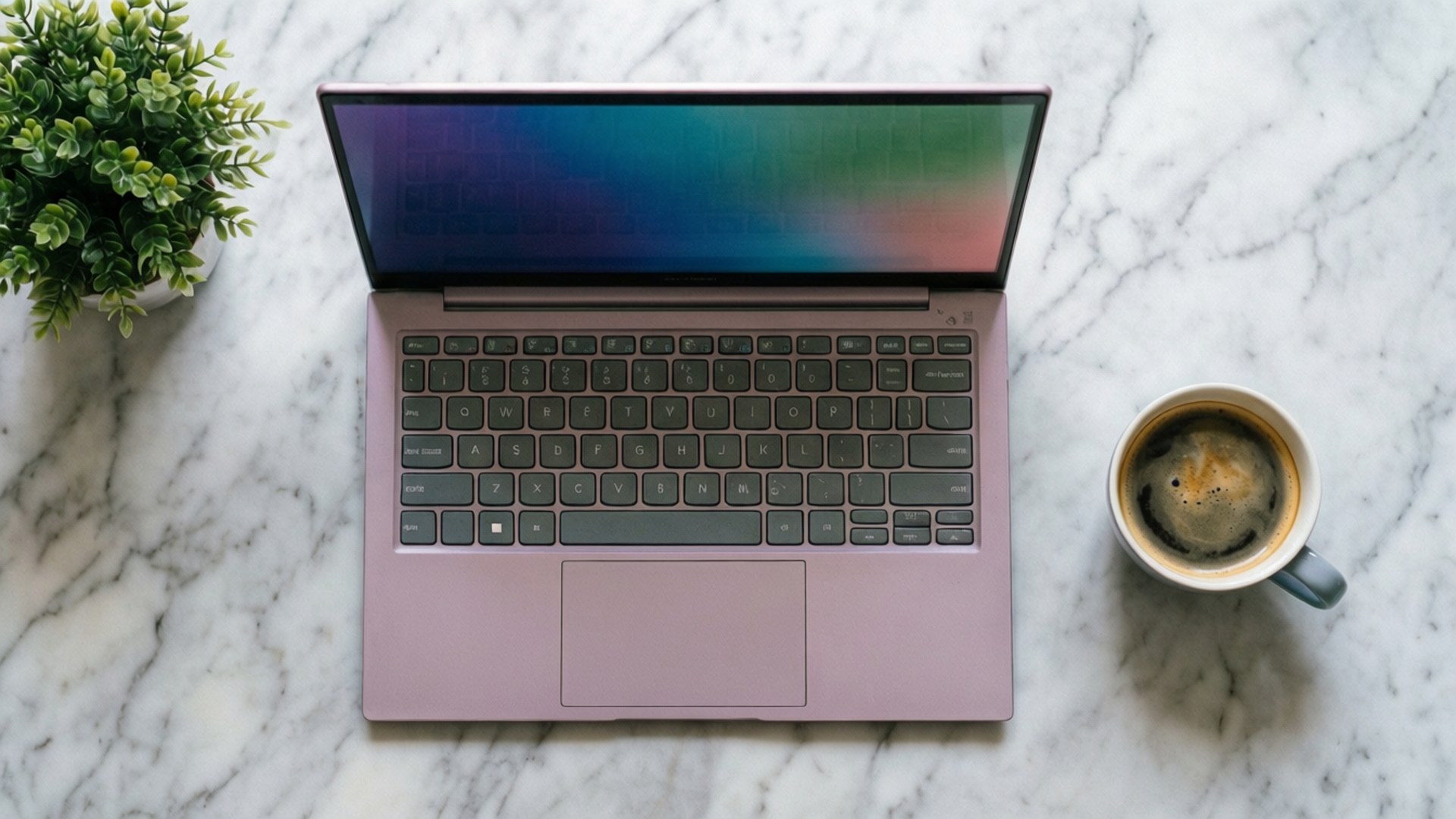 Configurare Chromebook Flat Lay Fundal