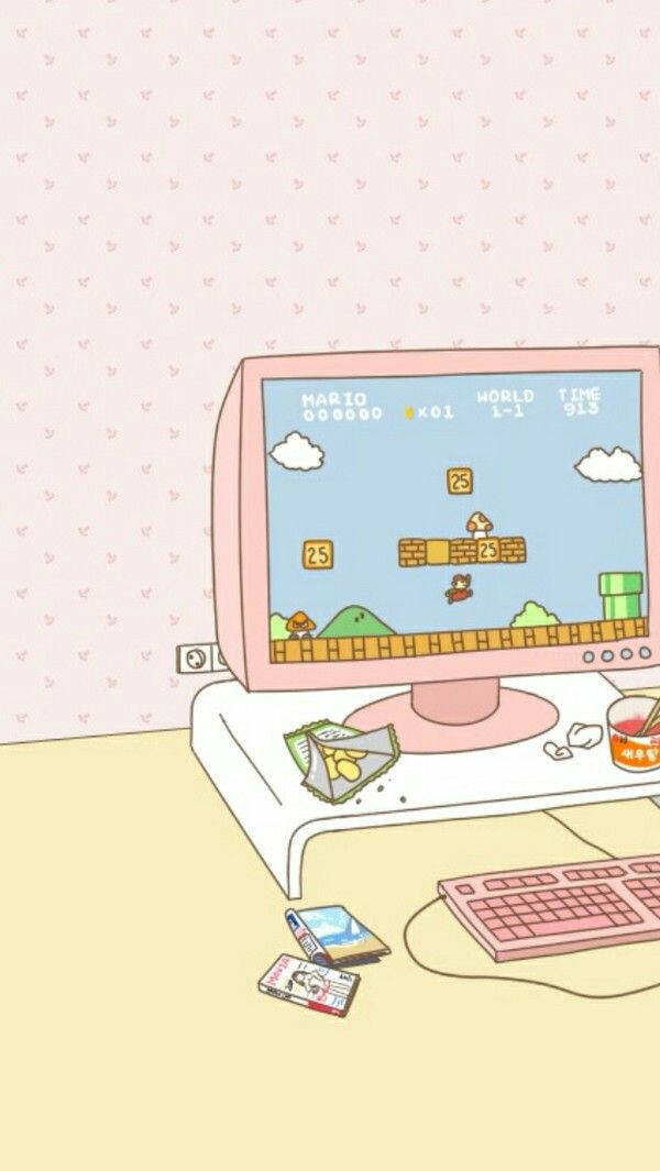 Configurație de gaming Kawaii HD Fundal