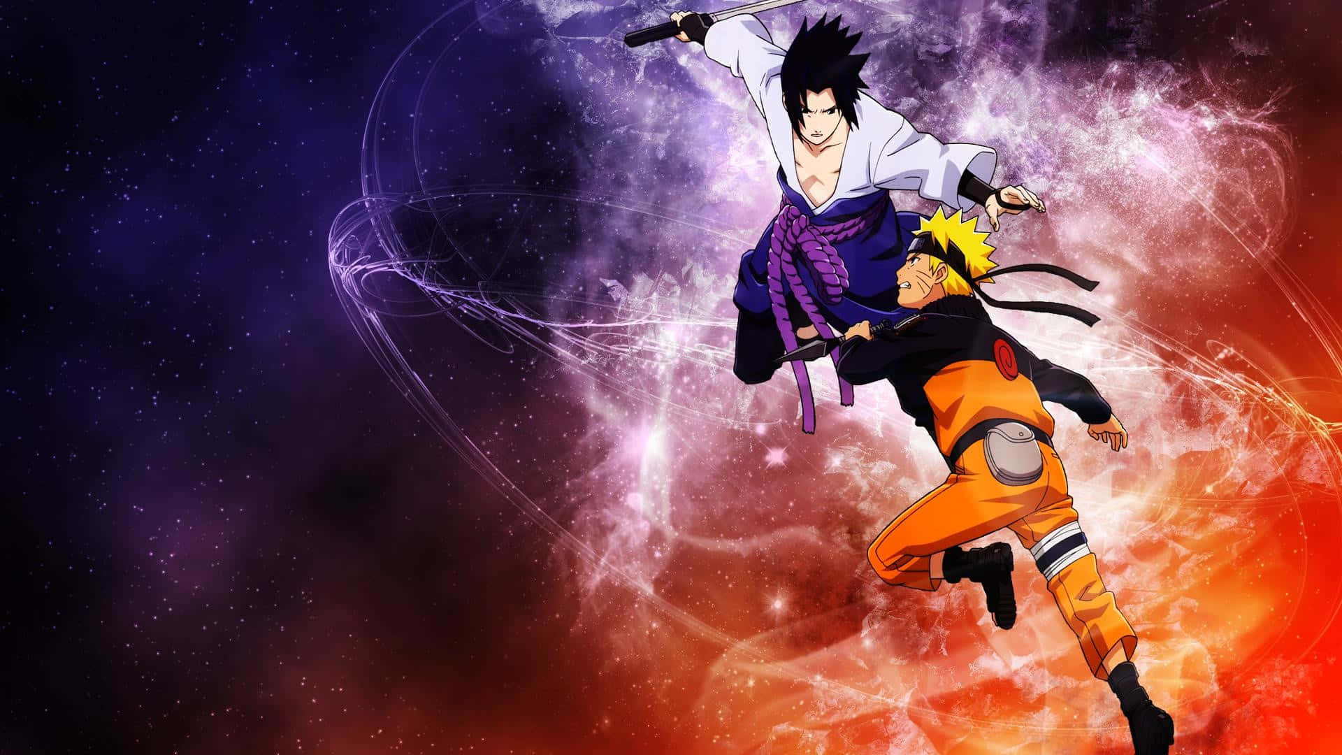 Confrontarea supremă în această luptă anime epică Fundal