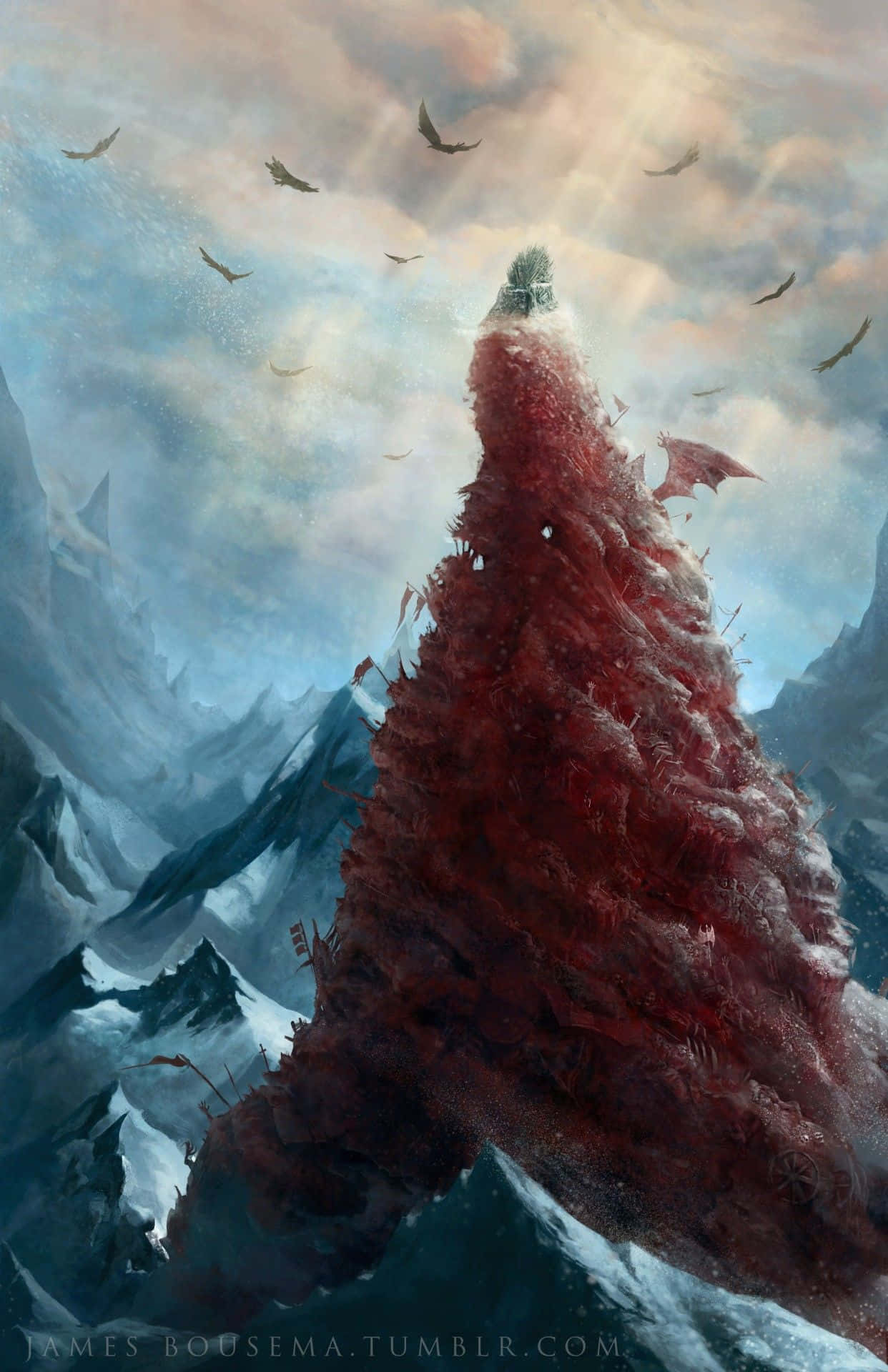 Confruntare Epică la Winterfell - Scenă din Game of Thrones Fundal