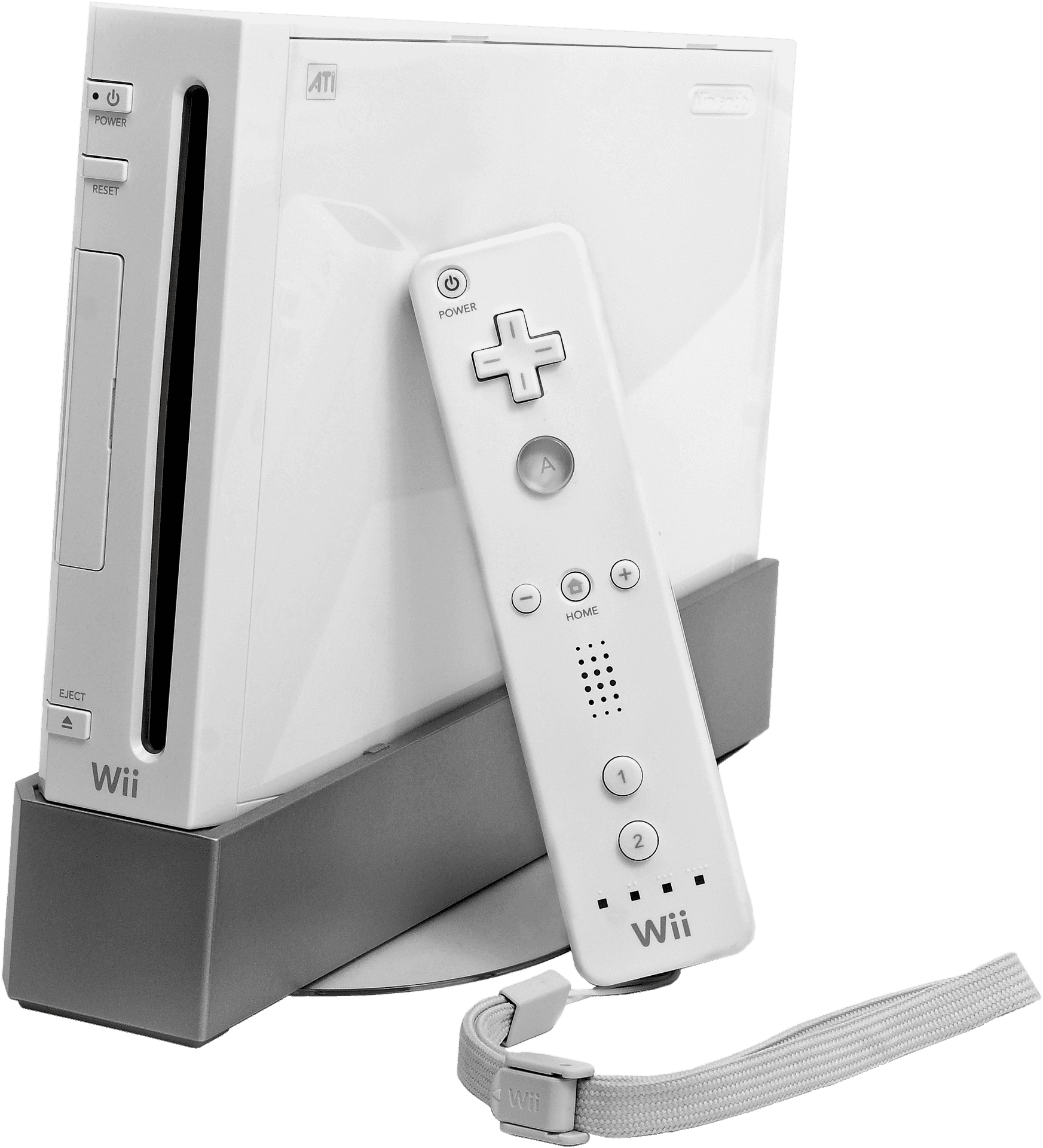 Consola Nintendo Wii și telecomandă Fundal