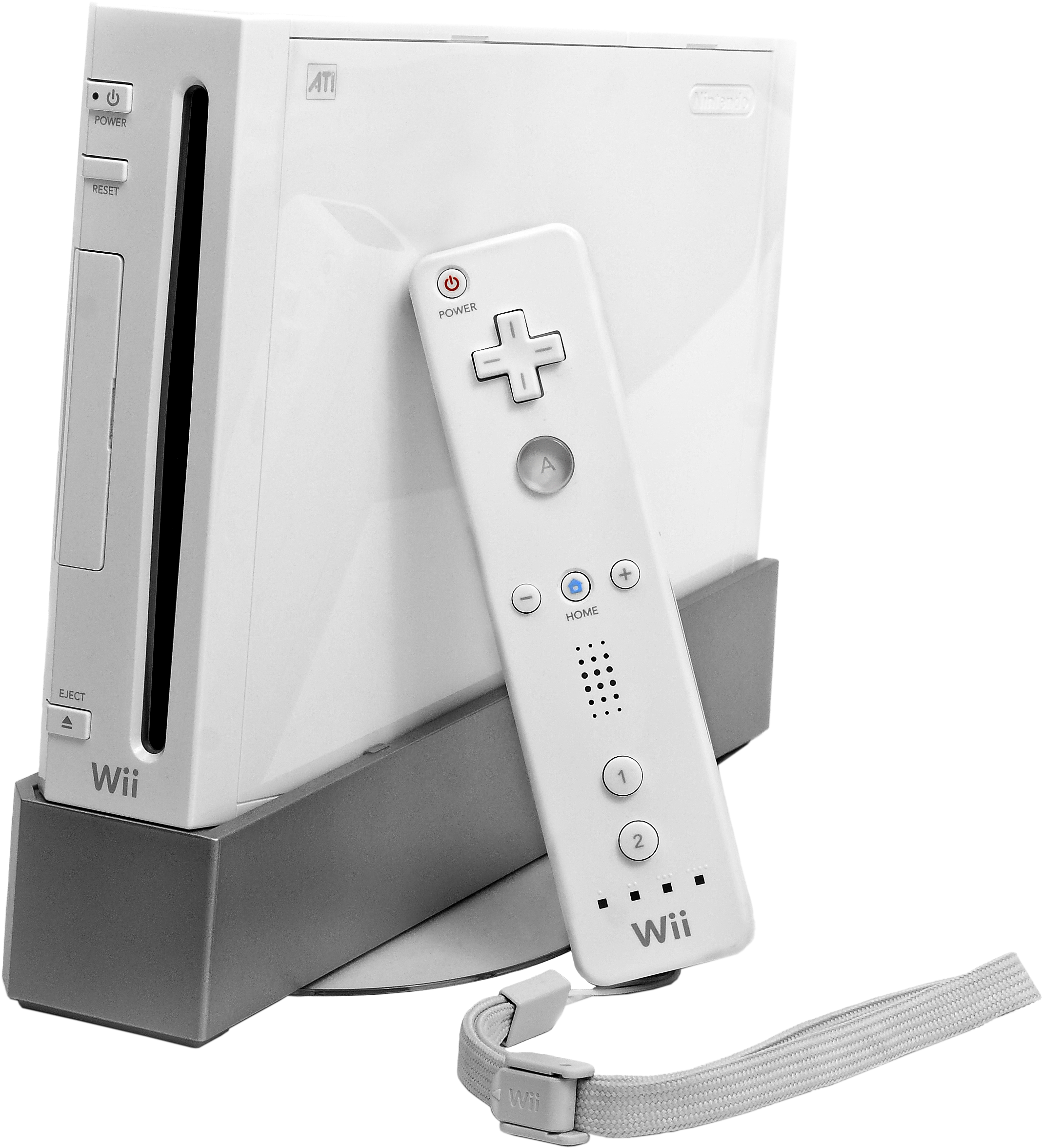 Consola Nintendo Wii și telecomandă Fundal