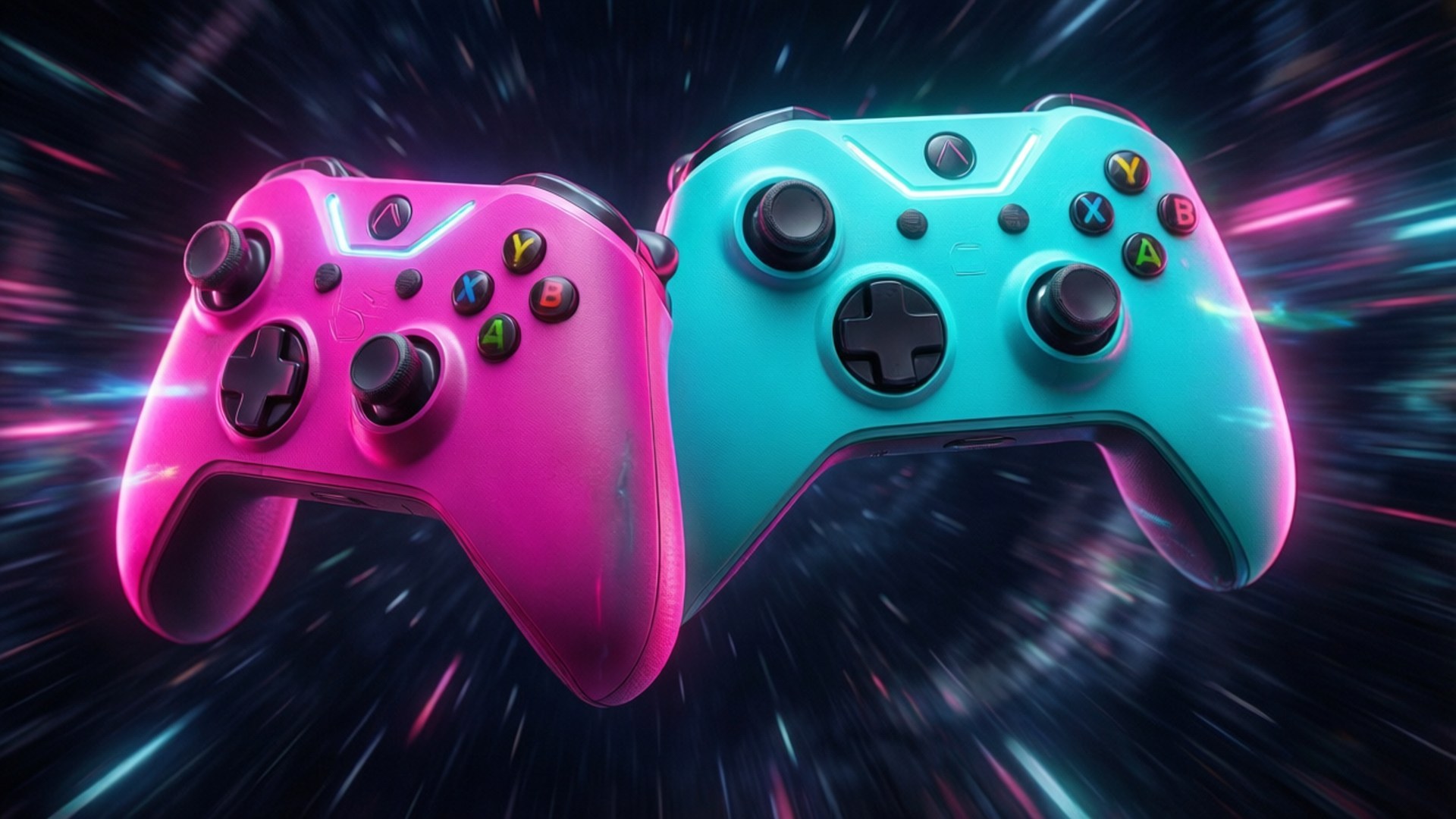 Controlere Neon Fundal