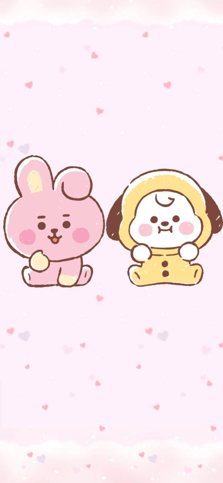 Cooky și Chimmy Drăguți pentru iPhone Fundal