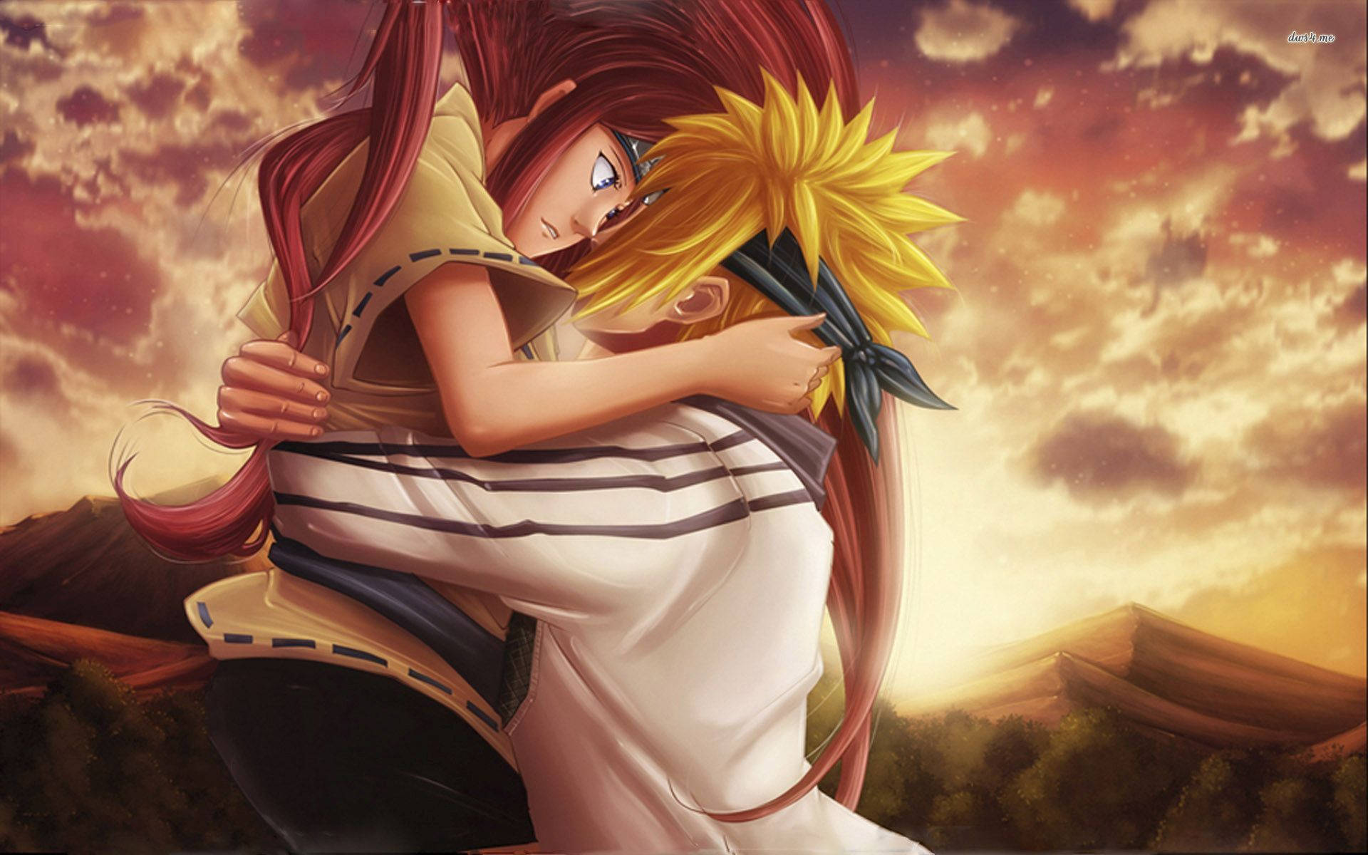 Cool Naruto Minato și Kushina Fundal