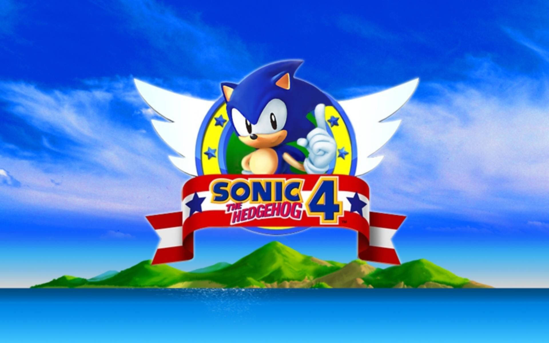 Tapet copertă HD a jocului platformă Sonic the Hedgehog 4. — Sonic Fundal