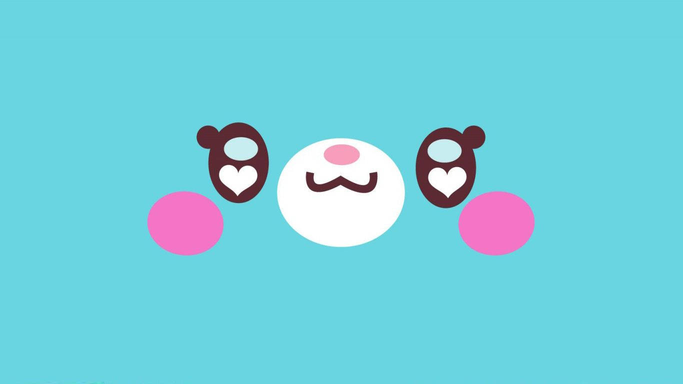 Copertă Kawaii Albastru Deschis Fundal