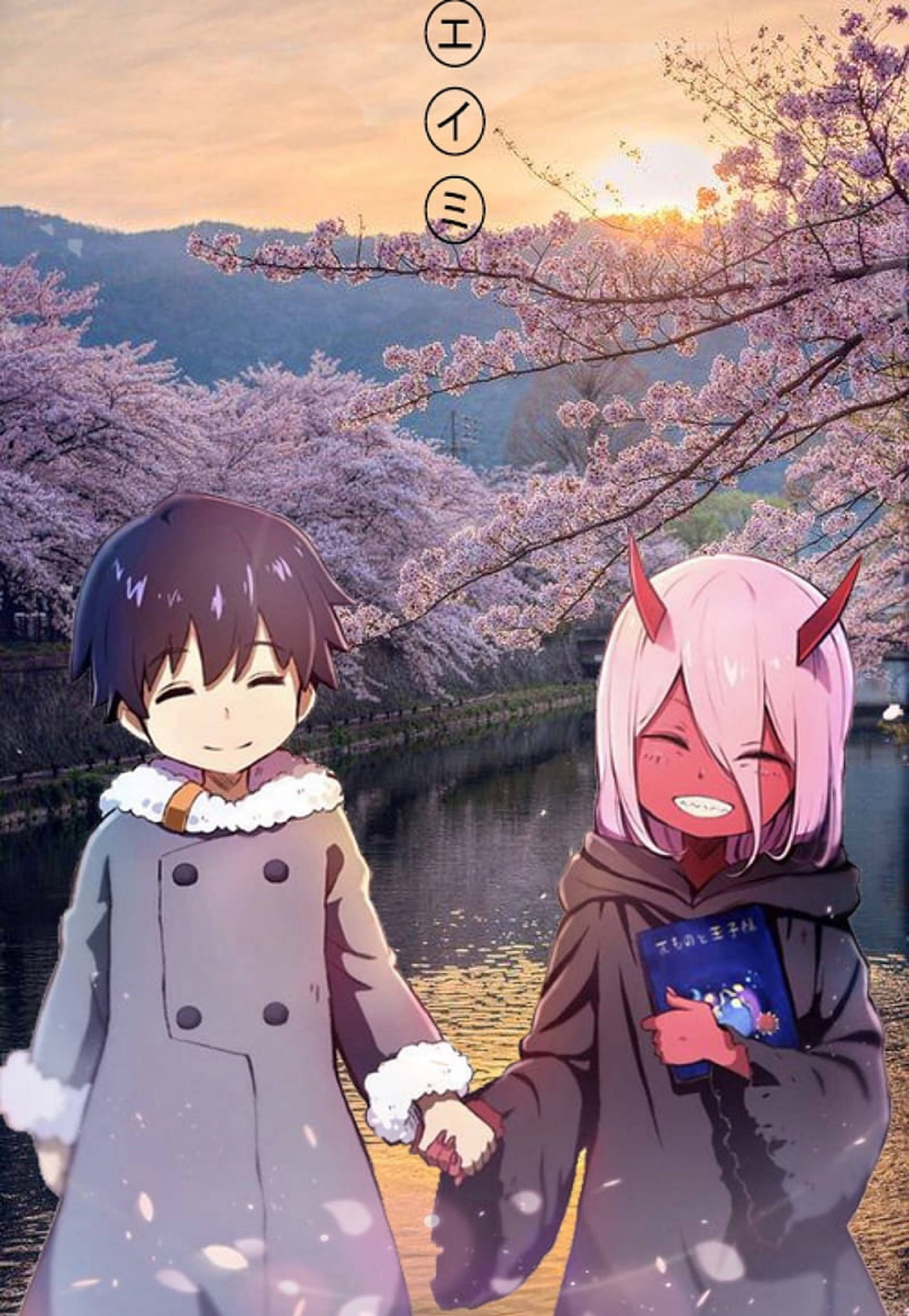 Copii Anime Darling in the Franxx Fundal