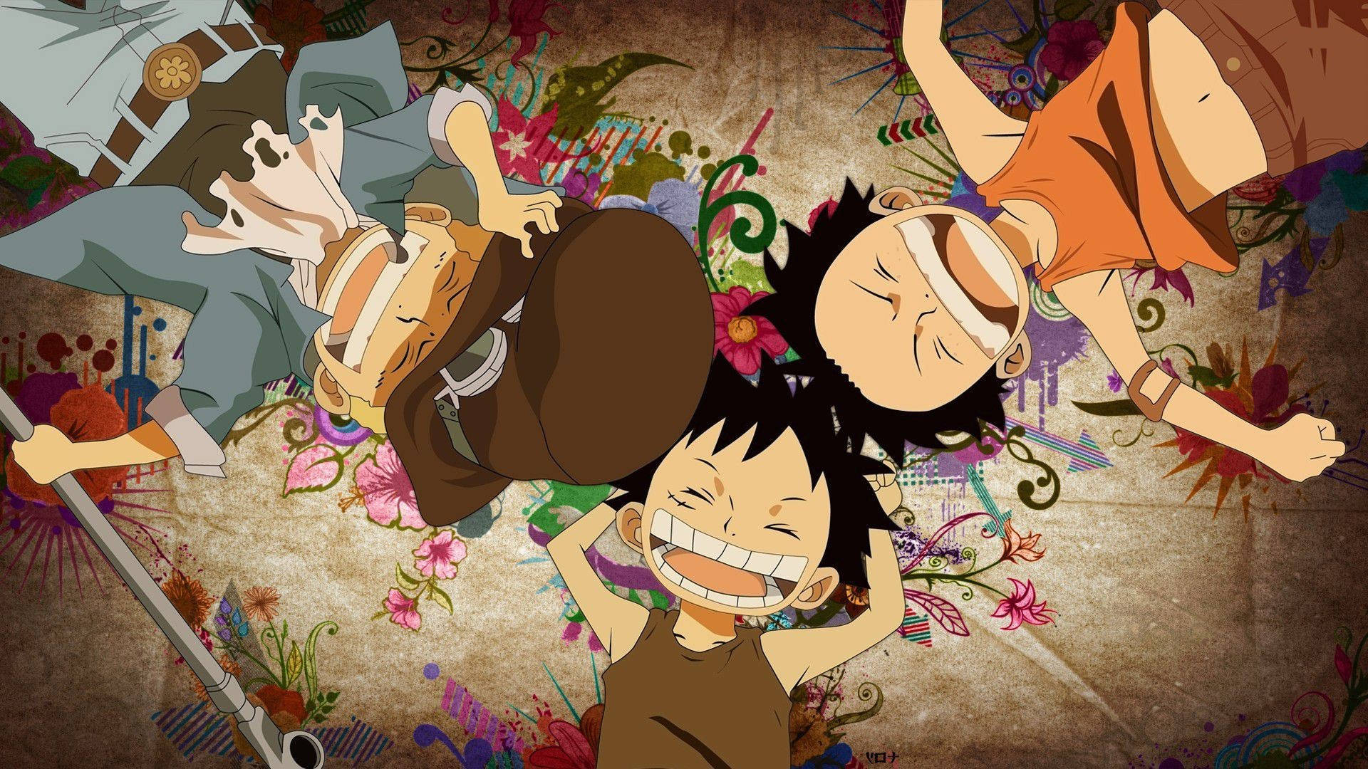 Copii One Piece Anime Fundal