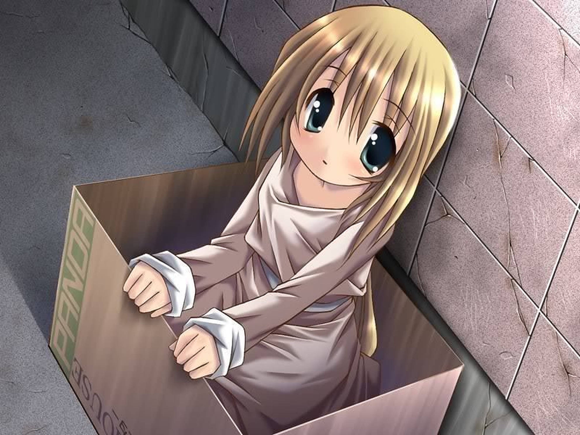 Copil Anime într-o Cutie Fundal