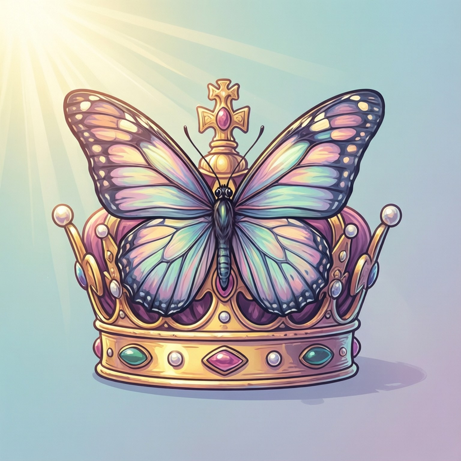 Butterfly Crown Fundal