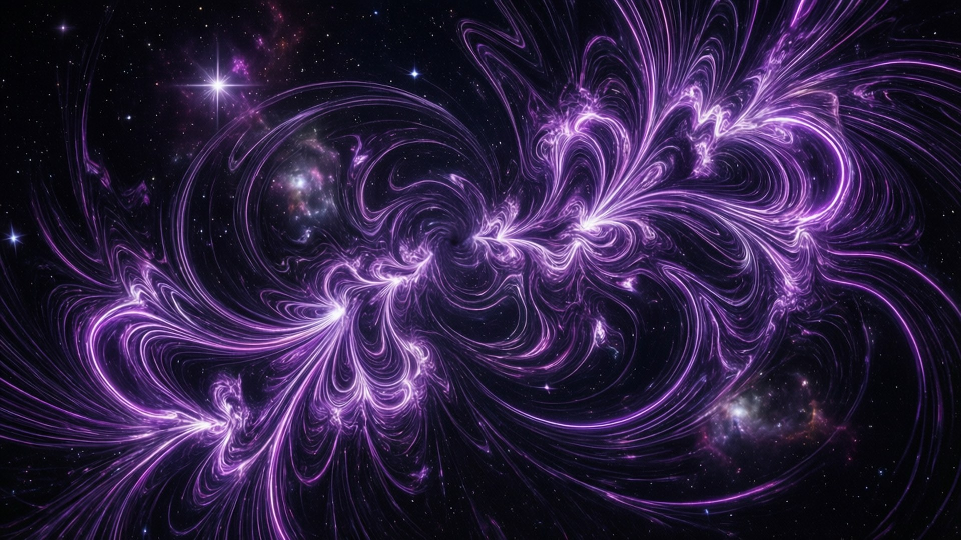 Cosmos Fractal Neon Fundal