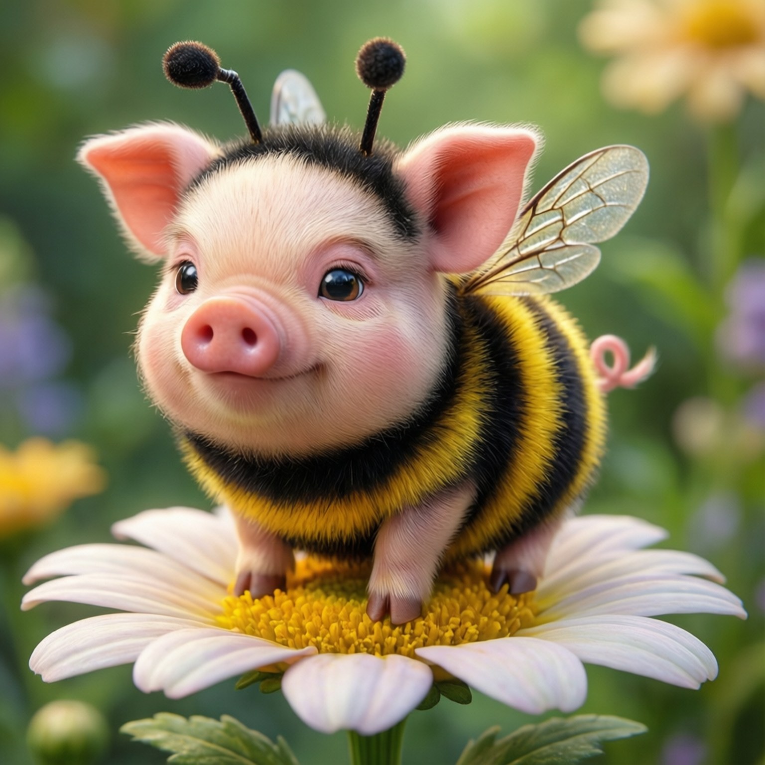 Costum de Albina pentru Porc Fundal