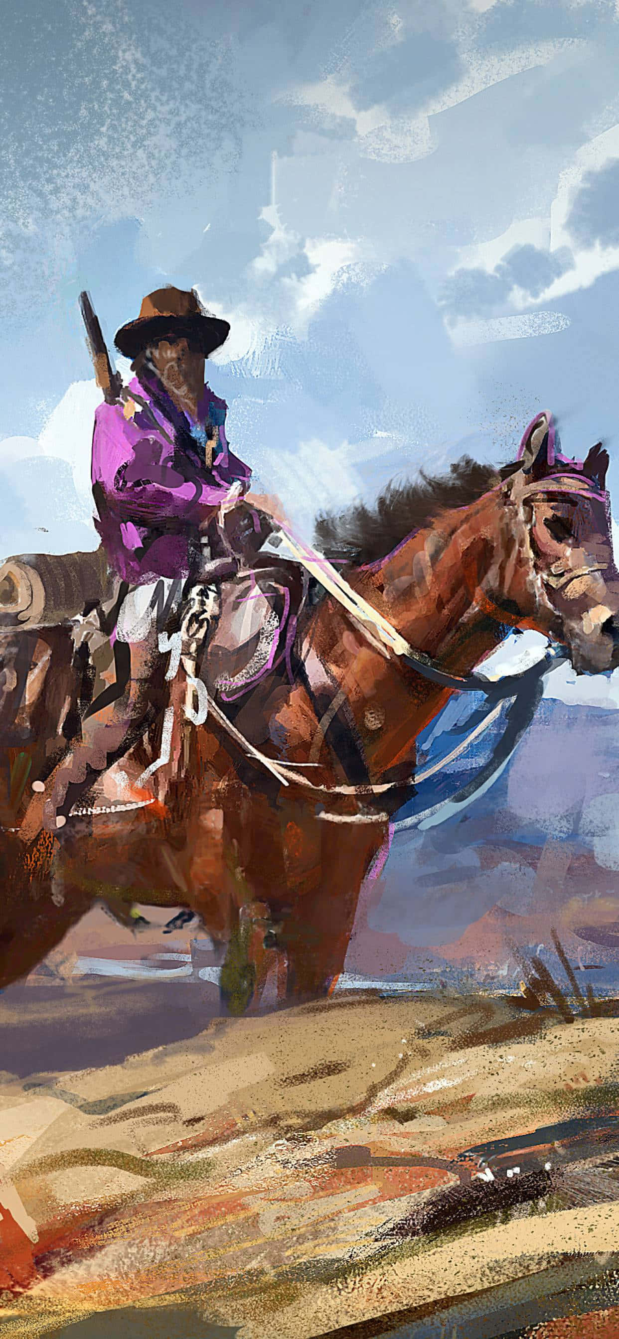 Cowboy Western iPhone Fundal
