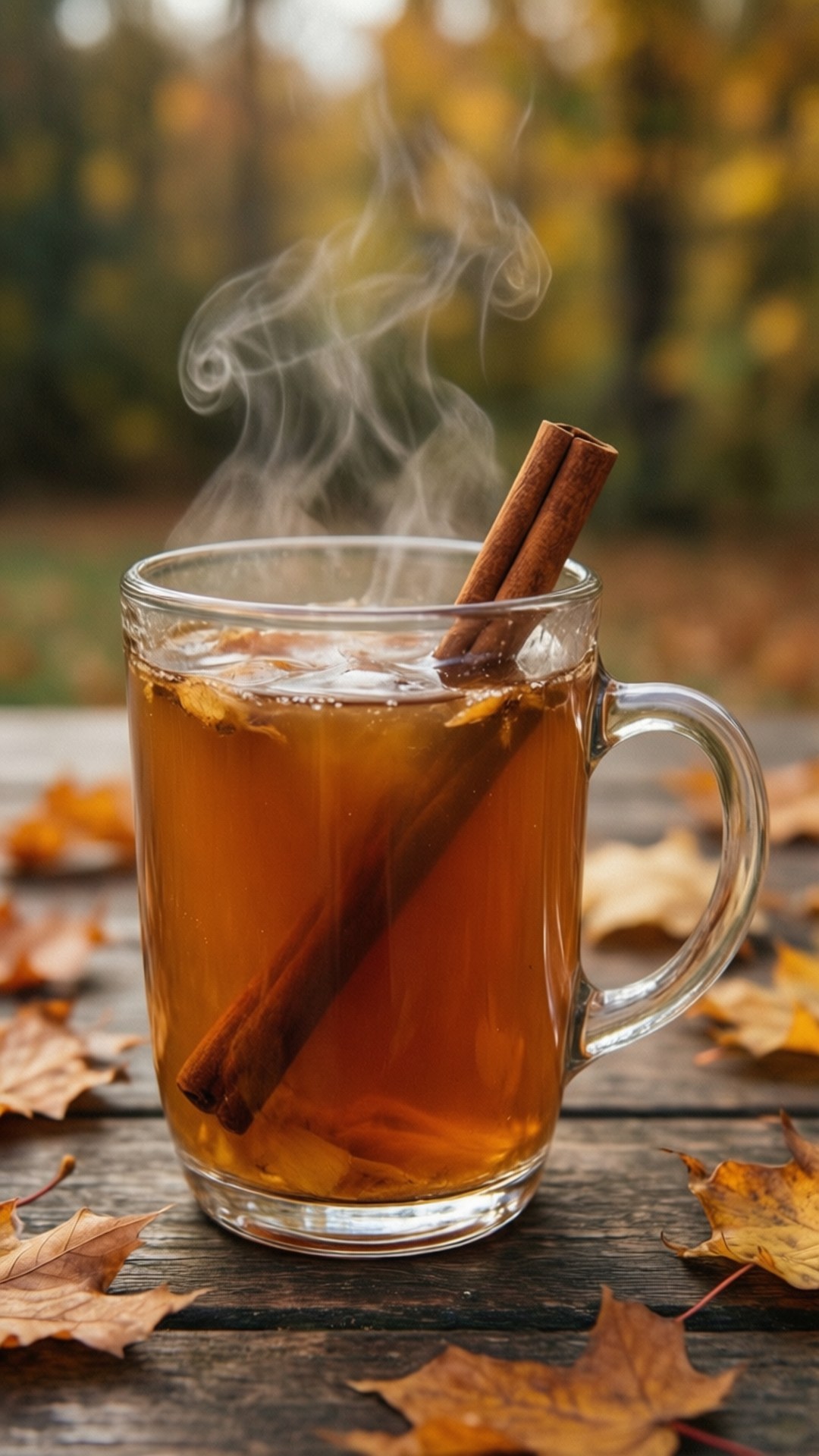 Cozy cu Cidru de Mere Fundal