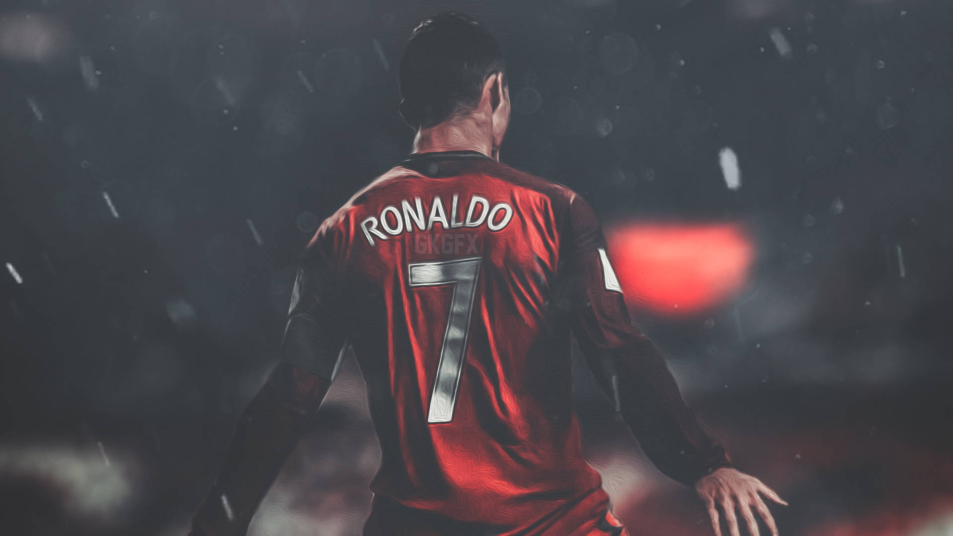 CR7 HD Fotbal Ploaie Fundal