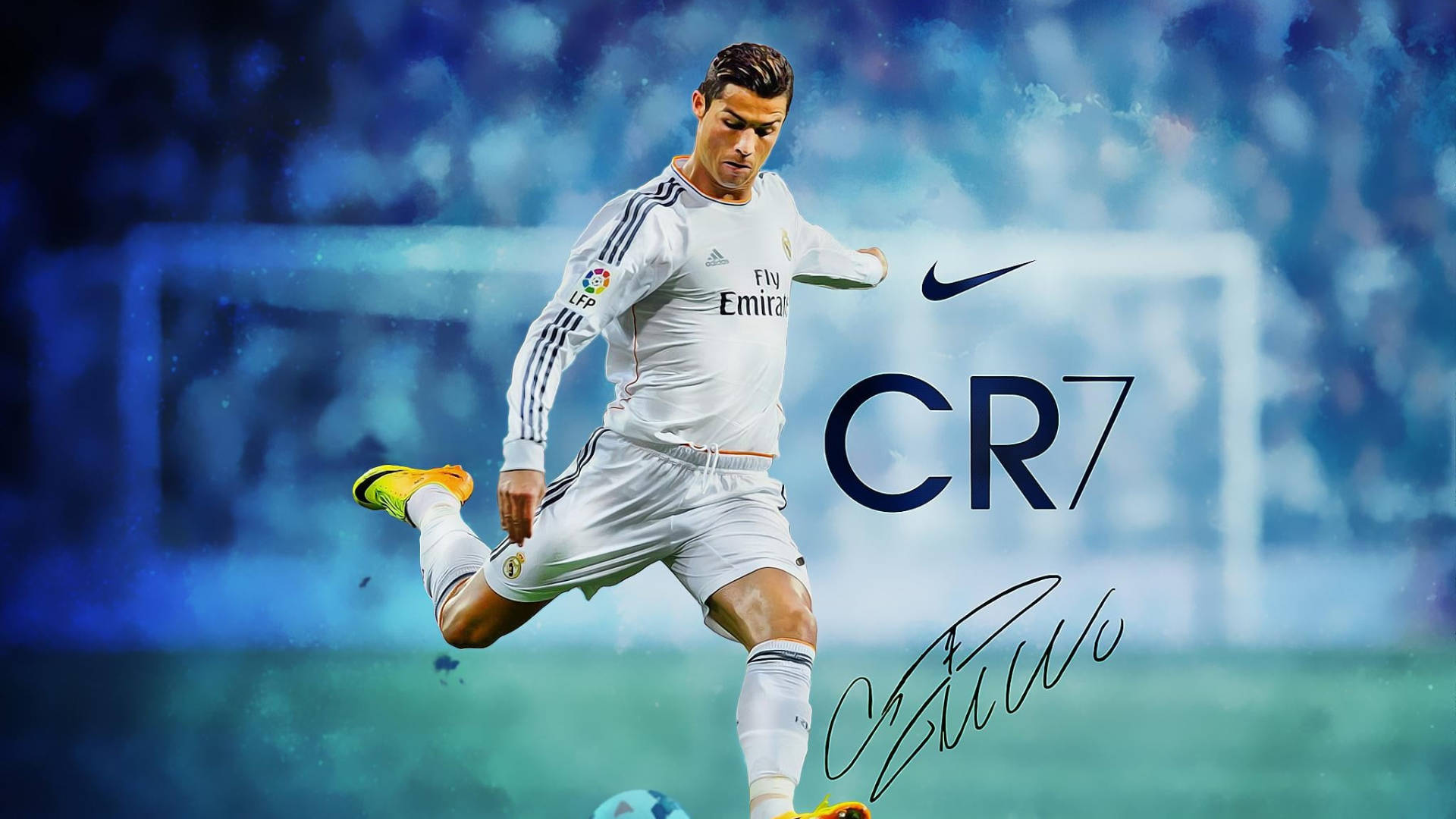 CR7 HD Fundal Abstract Albastru Fundal