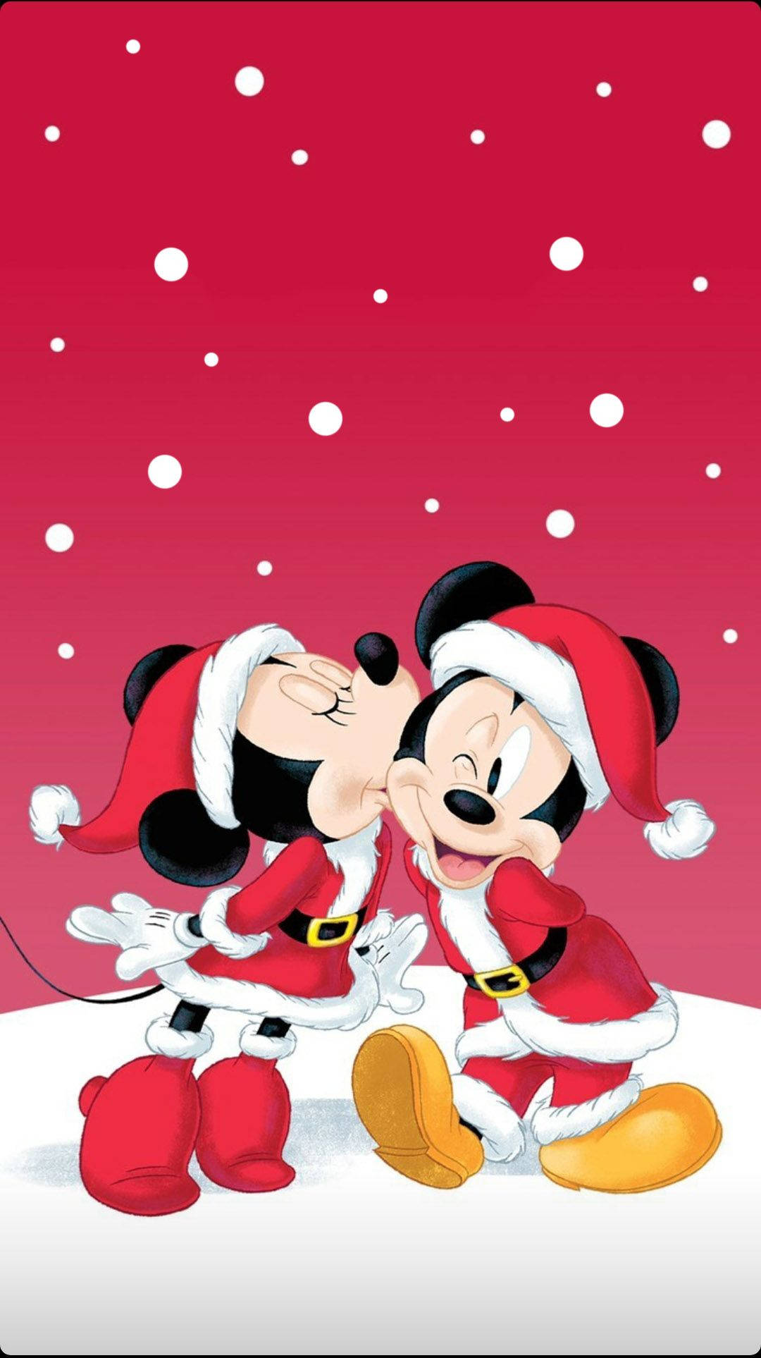 Craciun Disney iPhone Mickey Sarutand-o pe Minnie Fundal