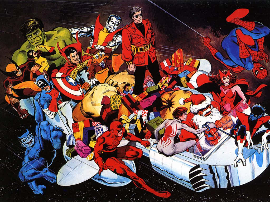 Crăciun Marvel Gardienii Galaxiei Fundal