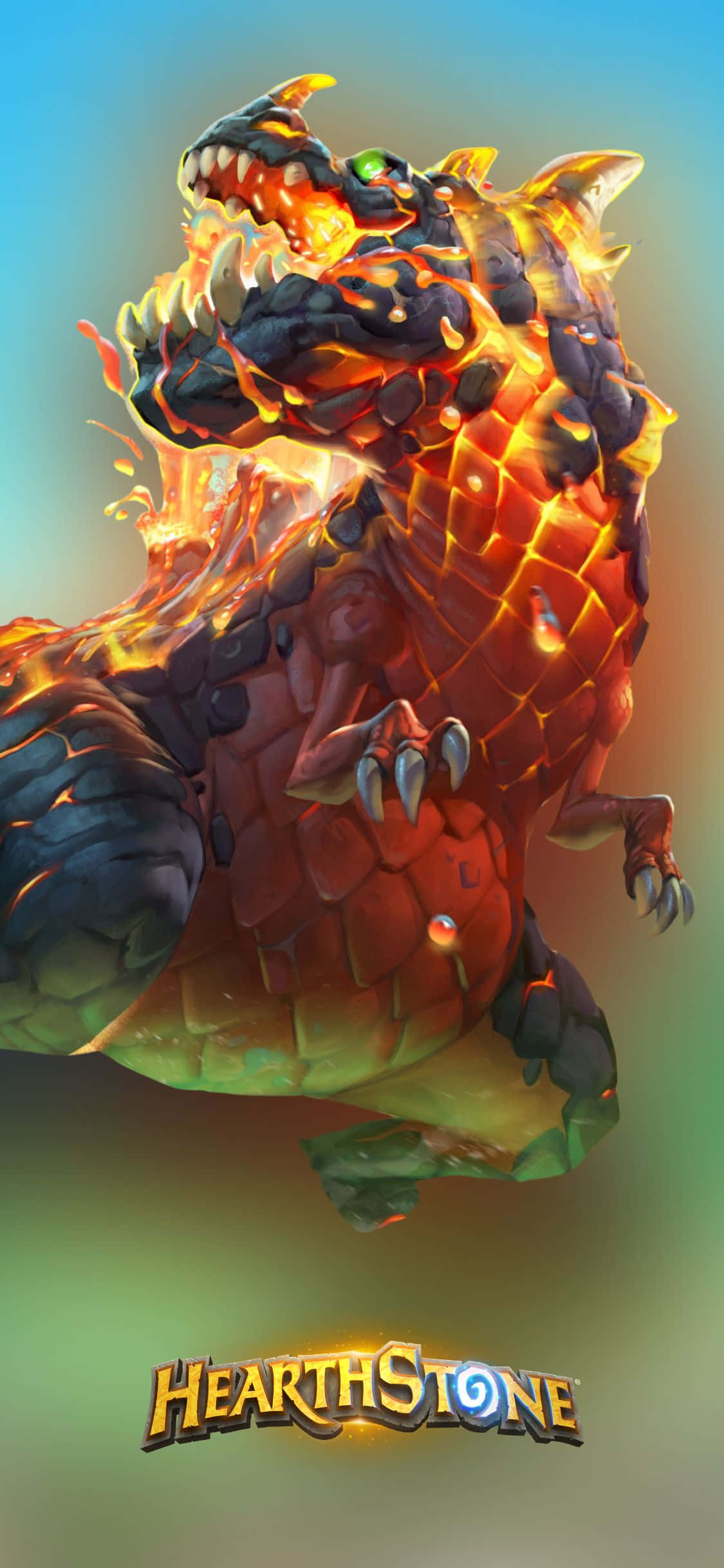 Creatură Reptiliană fundal iPhone XS Hearthstone Fundal