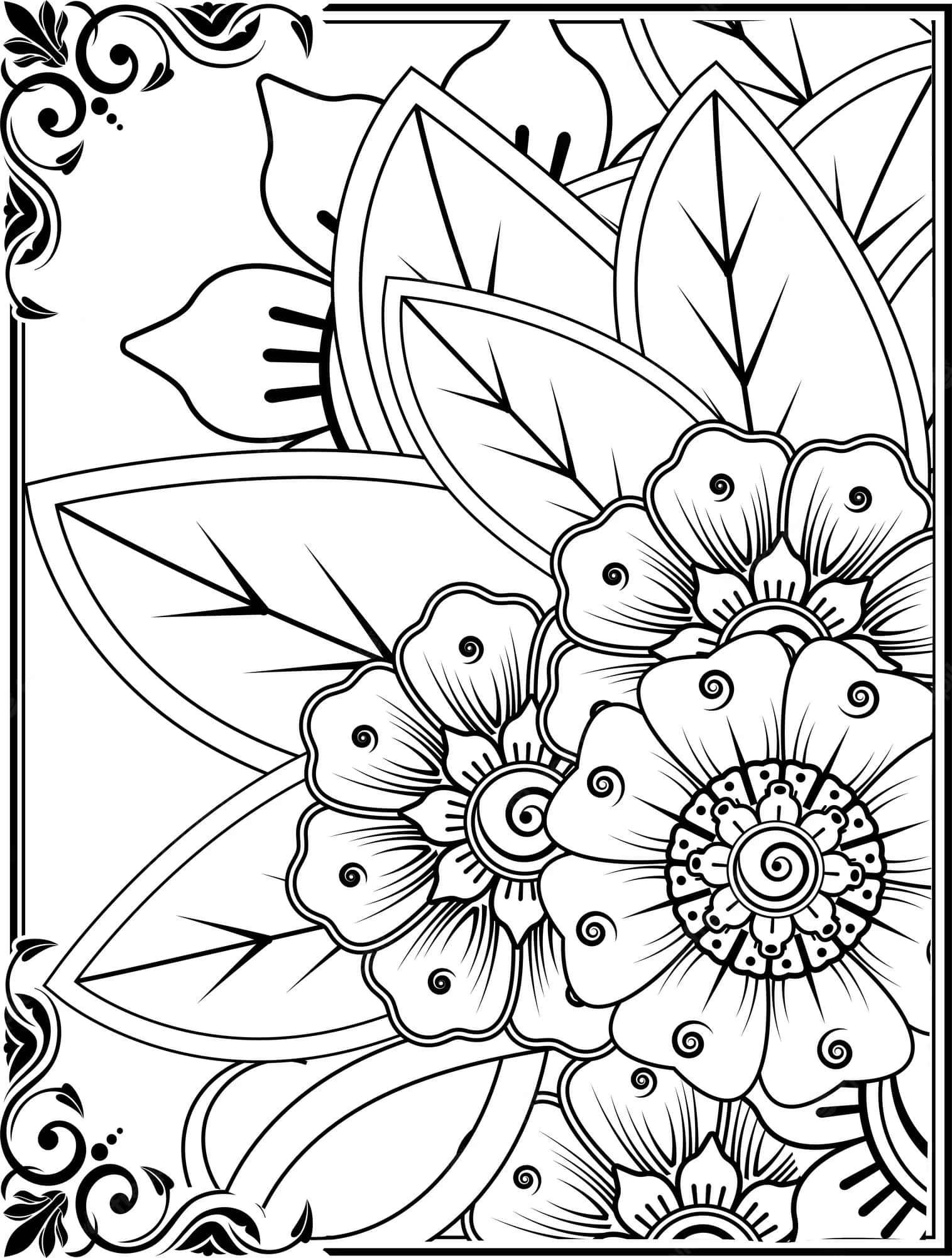 Creează o operă florală vibrantă cu coloratul Fundal
