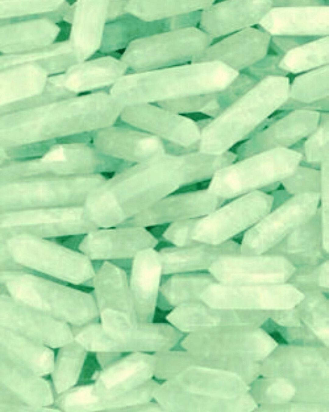 Cristale estetice verde deschis Fundal