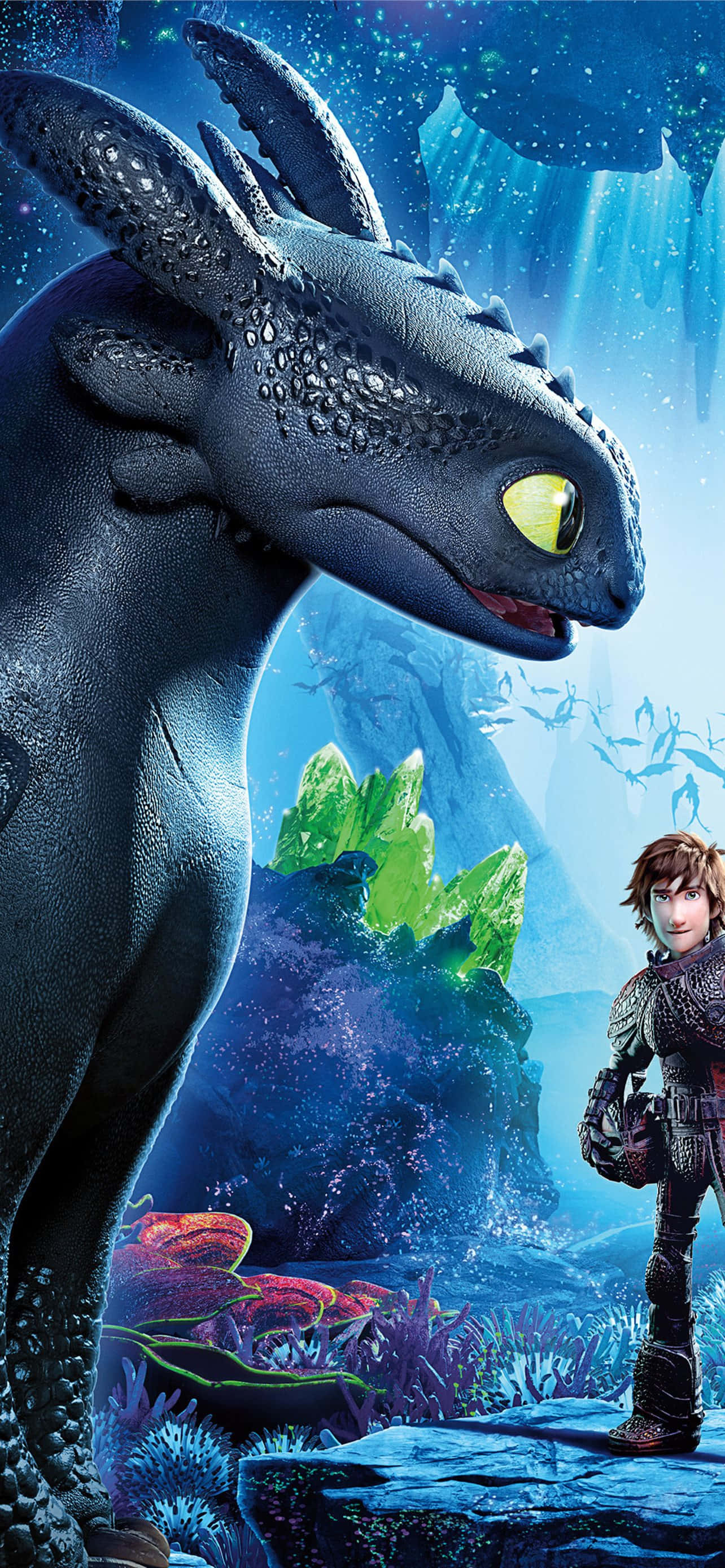 Cristale Roșii și Verzi Cum să-ți Dresezi Dragonul 3: Lumea Ascunsă Fundal
