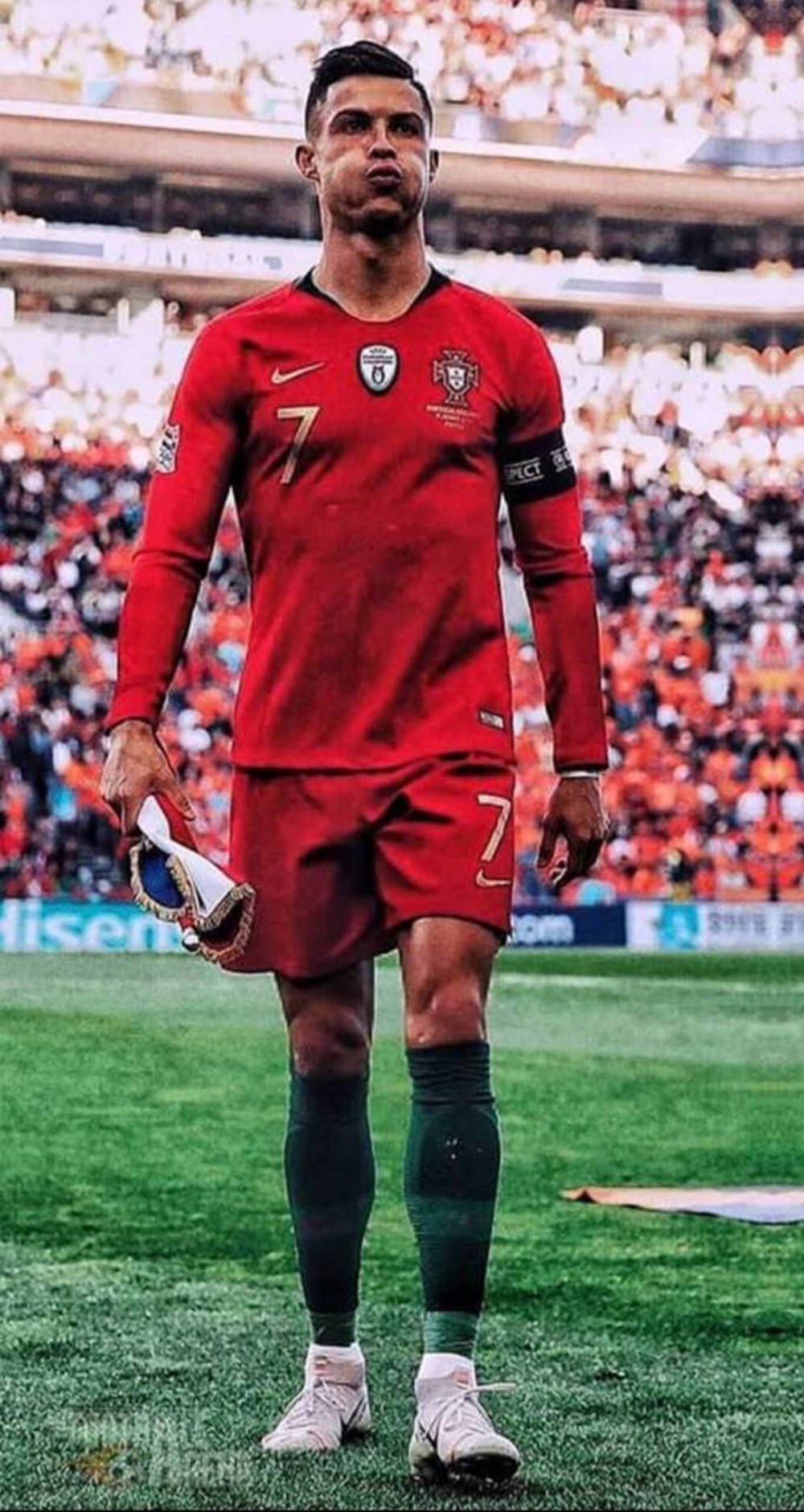 Cristiano Ronaldo Cool Căpitanul Echipei Naționale a Portugaliei Fundal