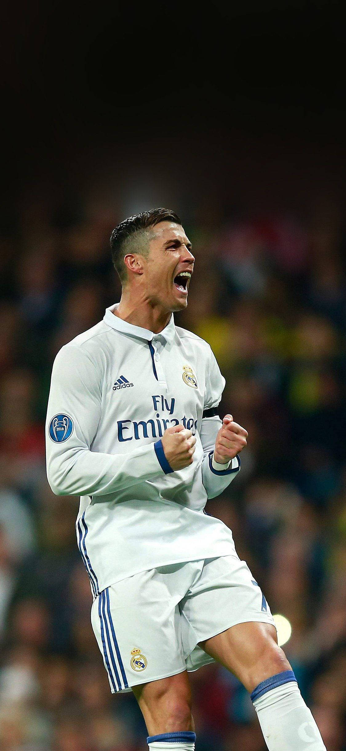 Cristiano Ronaldo țipând pentru iPhone Fundal