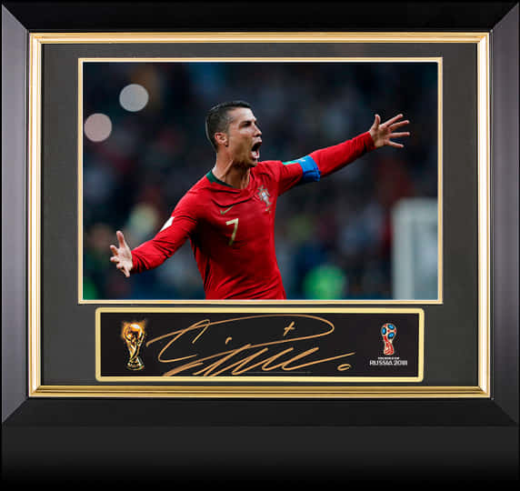 Cristiano Ronaldo Portugalia sărbătoare fotografie înrămată Fundal