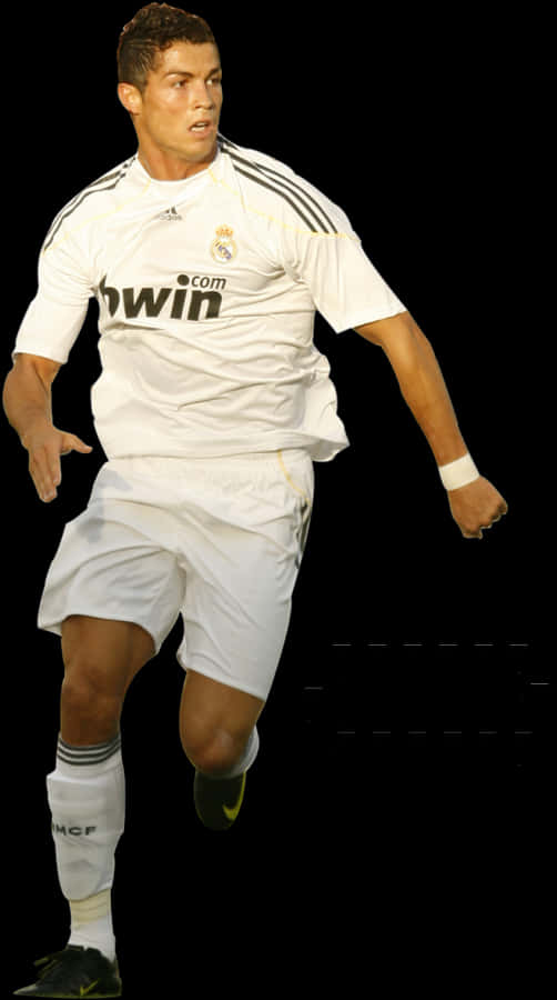 Cristiano Ronaldo Real Madrid în Acțiune Fundal