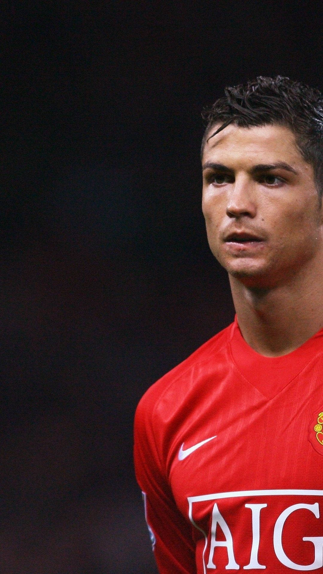 Cristiano Ronaldo tricou roșu iPhone Fundal