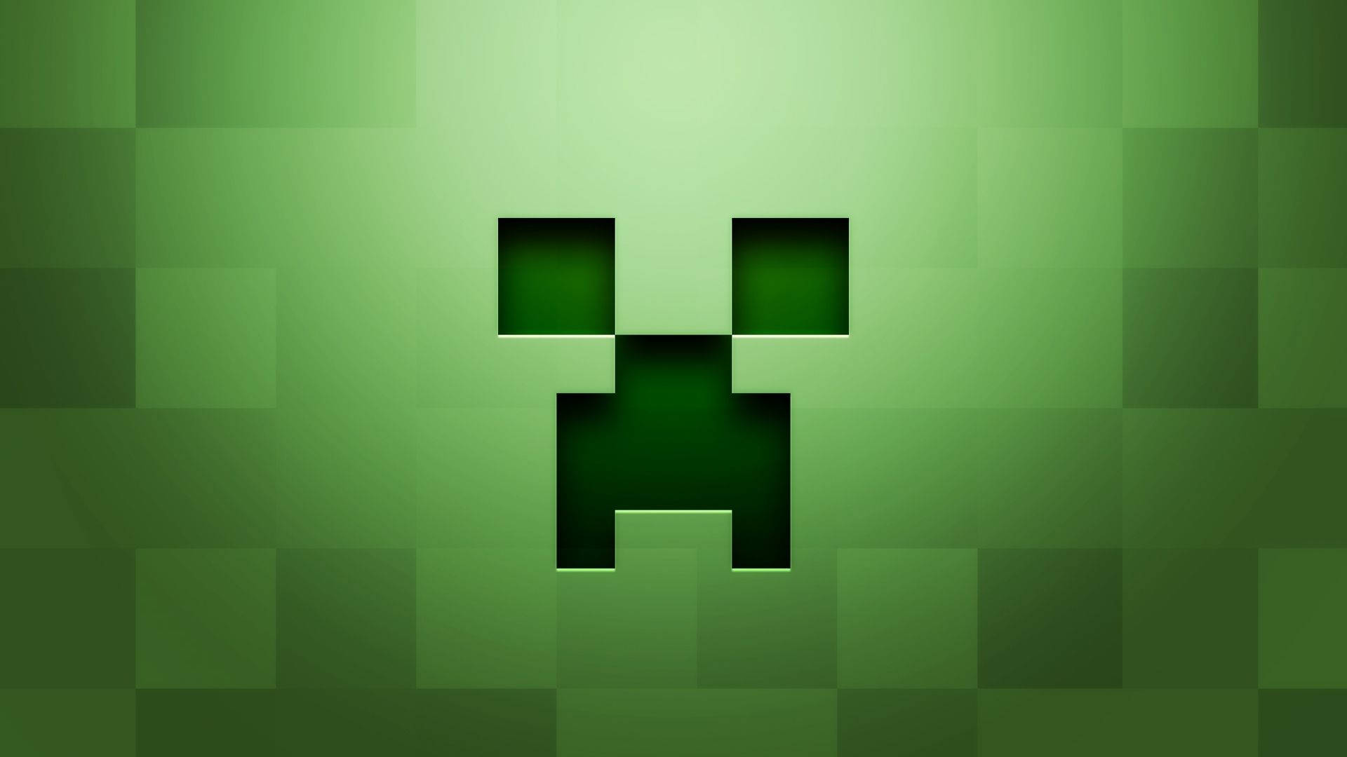 Croiește-ți calea cu Fața Creeper din Minecraft Fundal