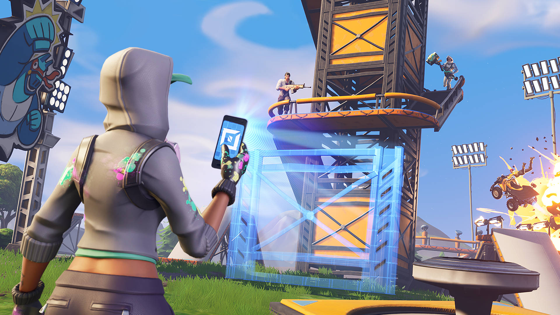 Cucerește Autobuzul de Luptă în "Fortnite" Fundal