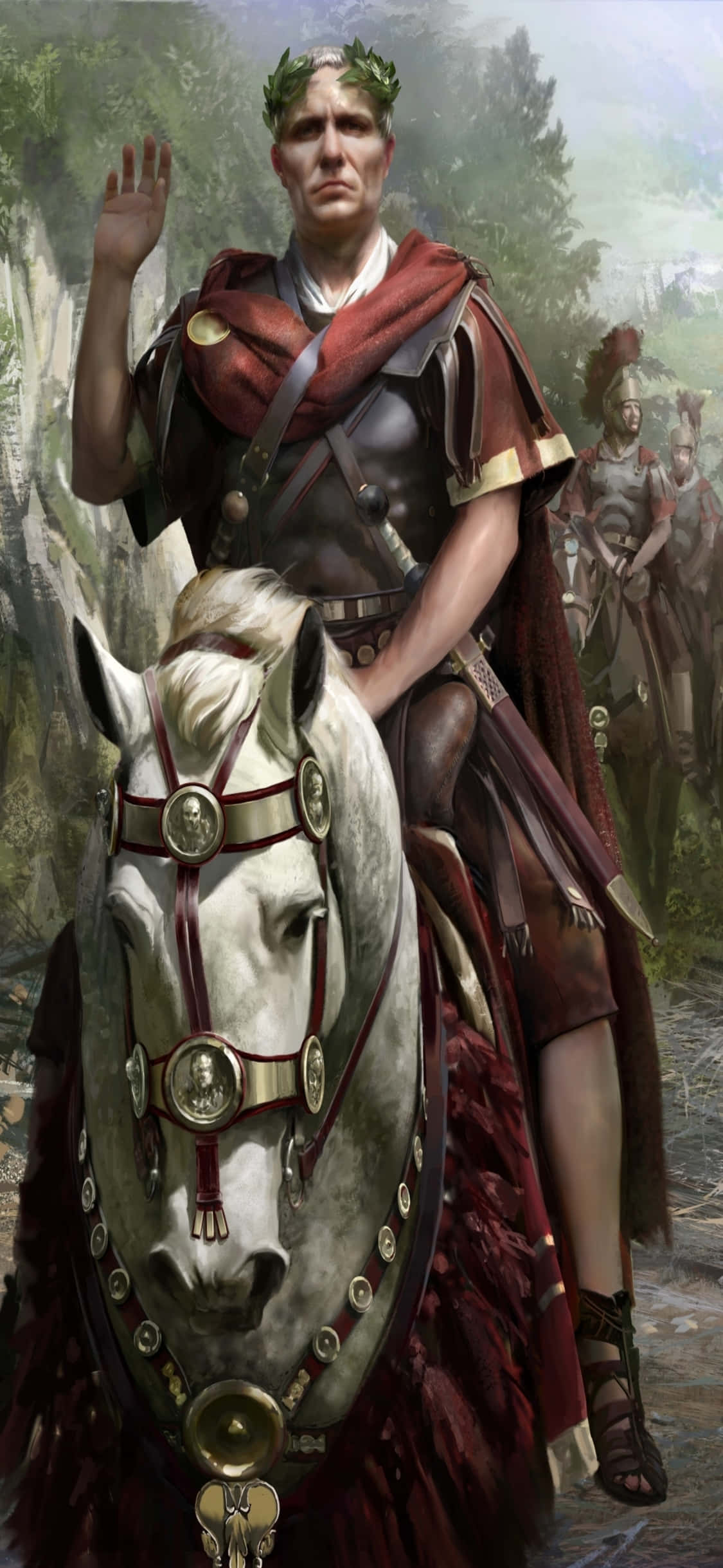 Cucerește imperii eterne în Total War Rome 2, cu puterea iPhone Xs Fundal