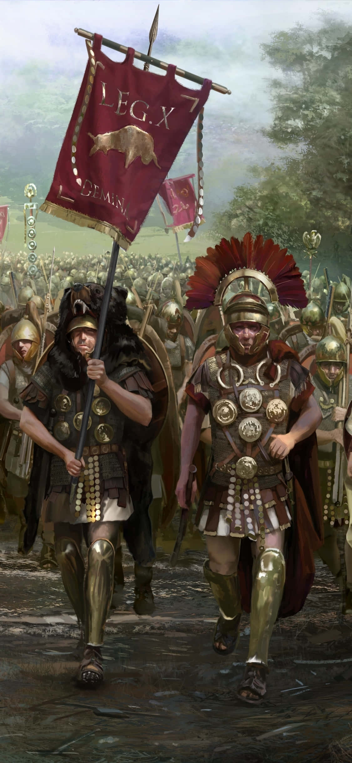 Cucerește Imperiul Roman cu iPhone Xs Total War Rome 2 Fundal