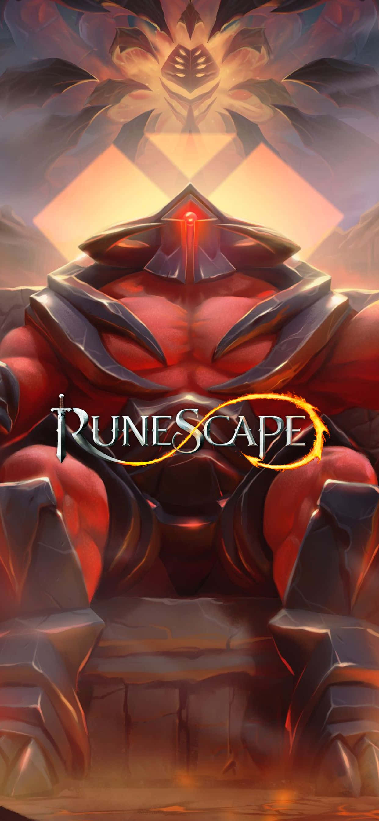Conquistează lumea Runescape pe iPhone Xs Max Fundal