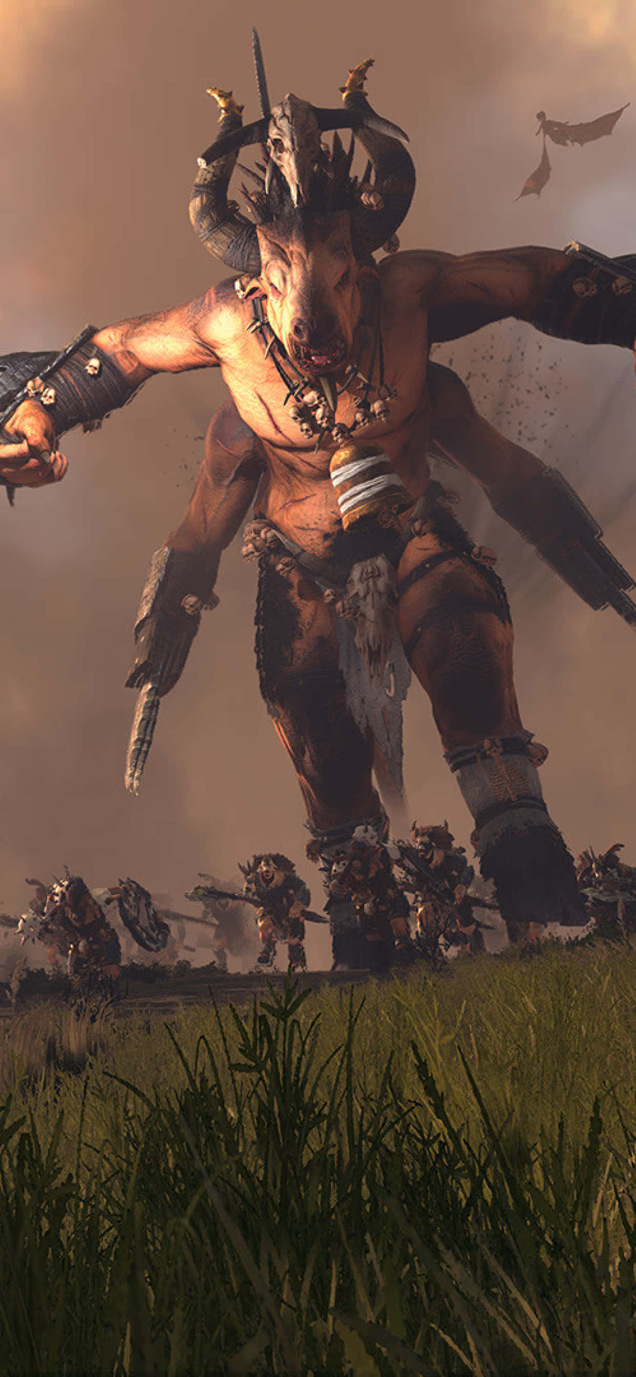 Cufundă-te în jocul de strategie epic Total War Warhammer pe iPhone X-ul tău. Fundal