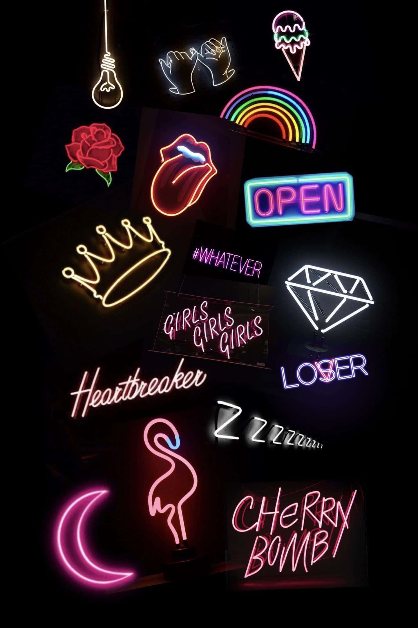 Culori vibrante creează o estetică neon mesmerizantă Fundal