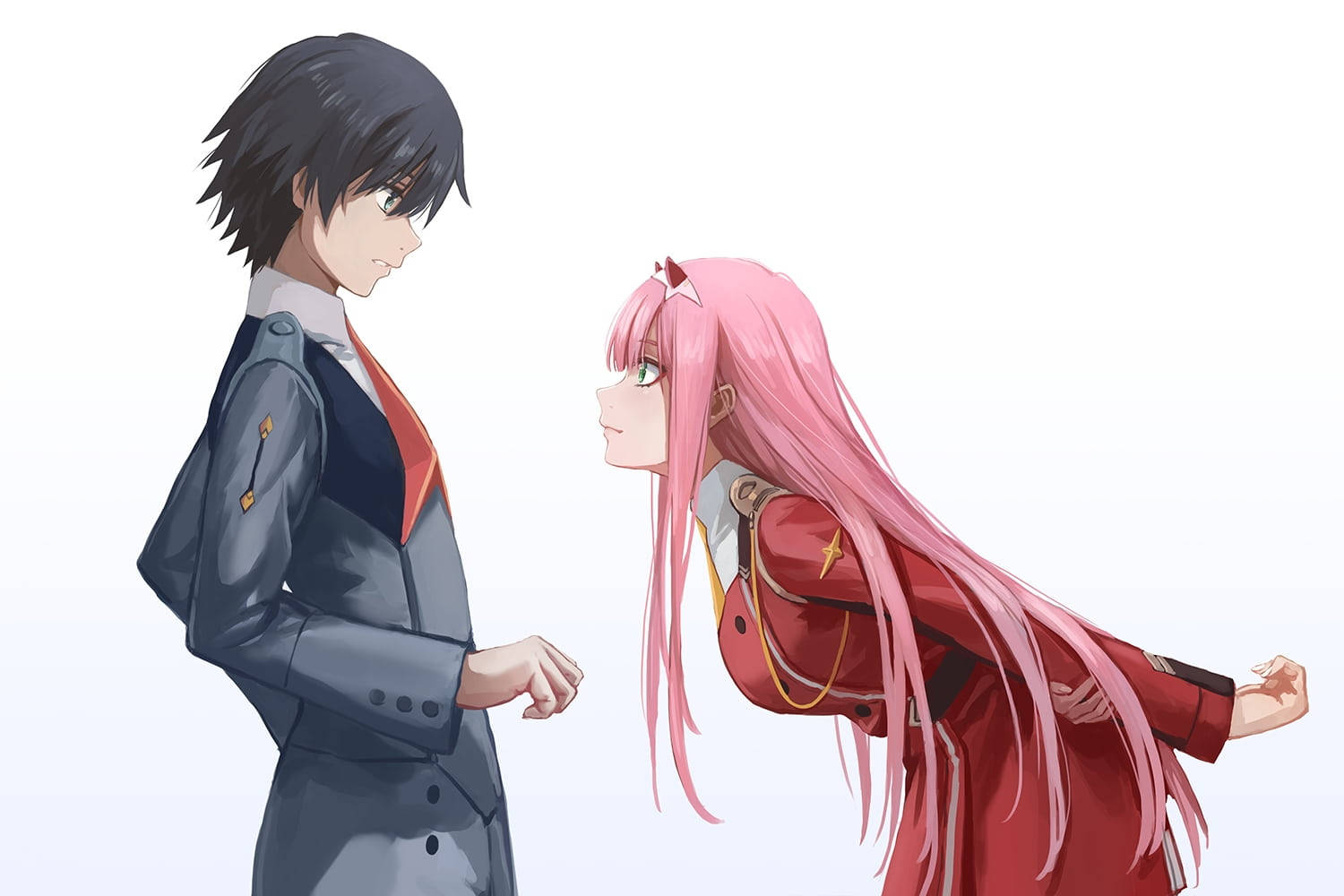 Cuplu Anime Estetic Darling In The Franxx Fundal