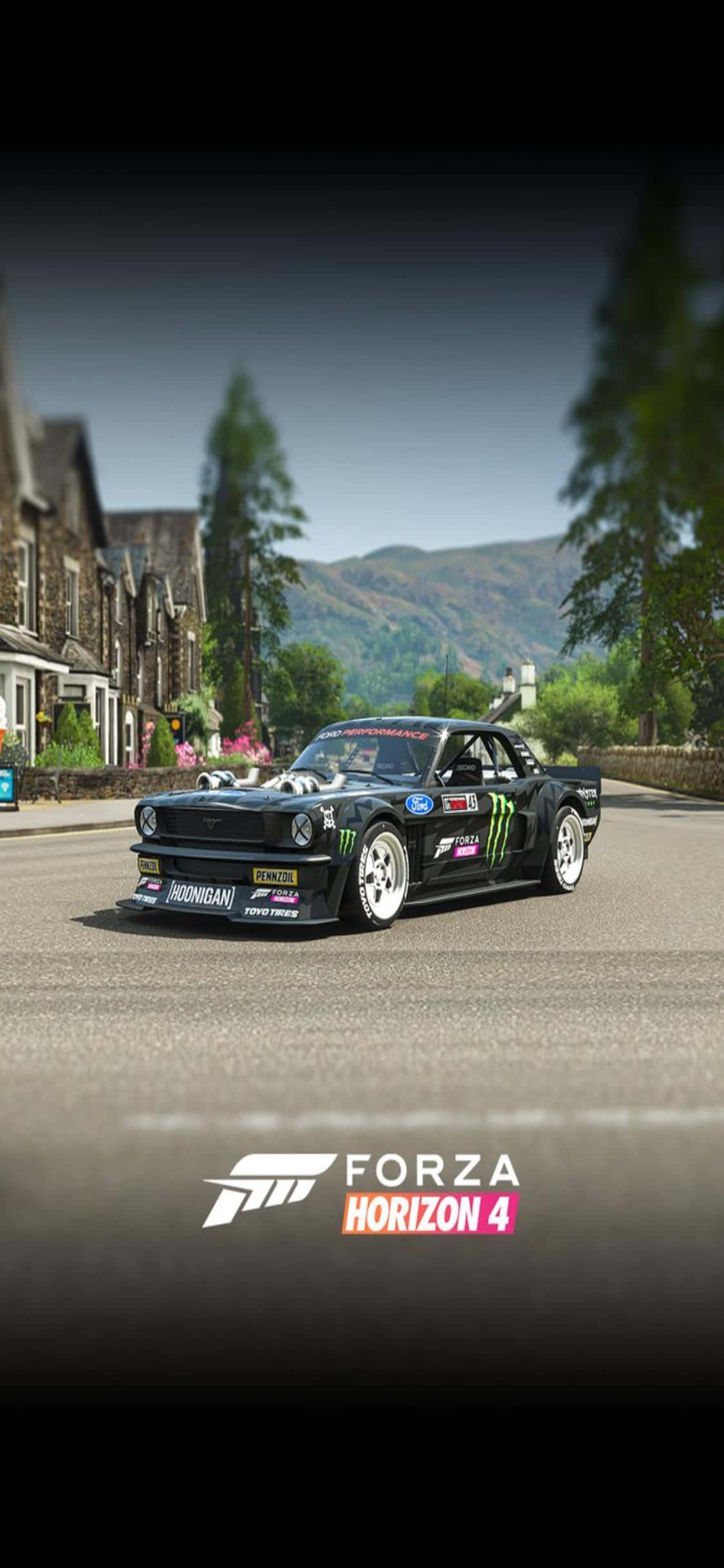 "Alergă spre victorie cu noul iPhone Xs și Forza Horizon 4!" Fundal